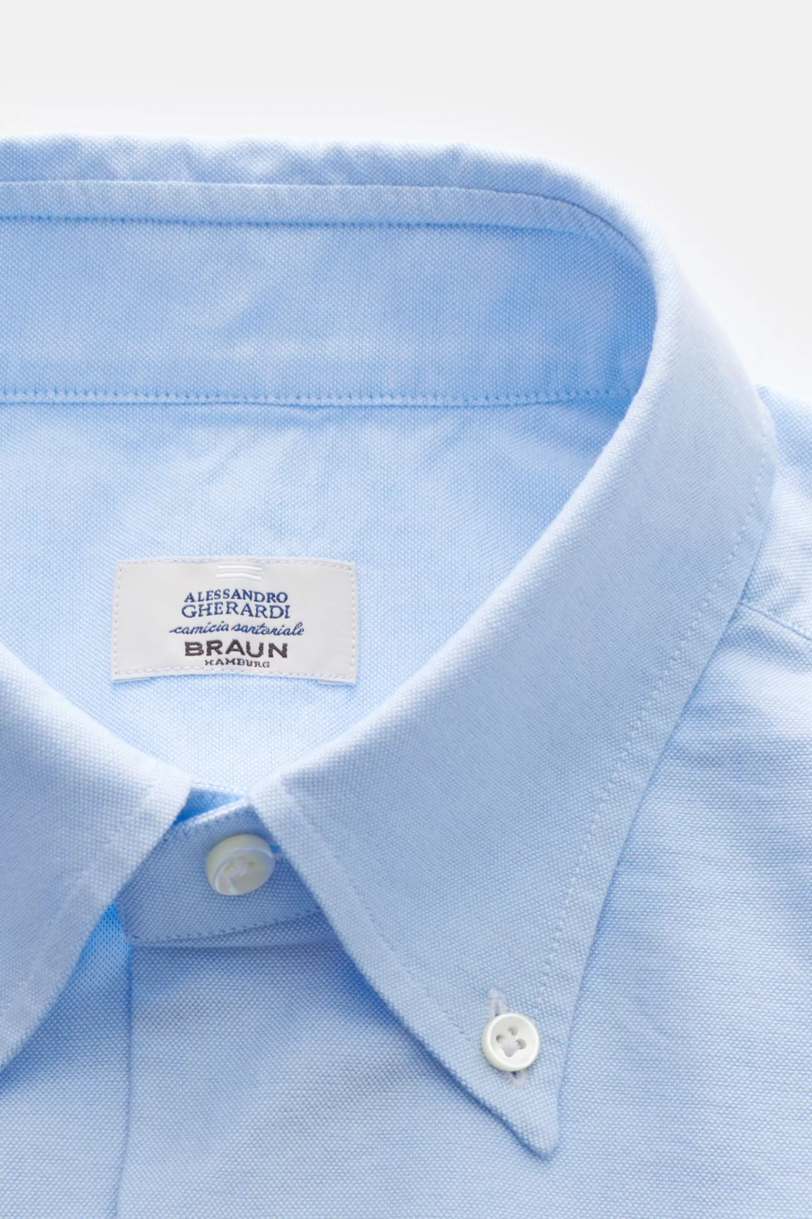 Oxford Shirt Button-Down Collar Light Blue>Gherardi Sale