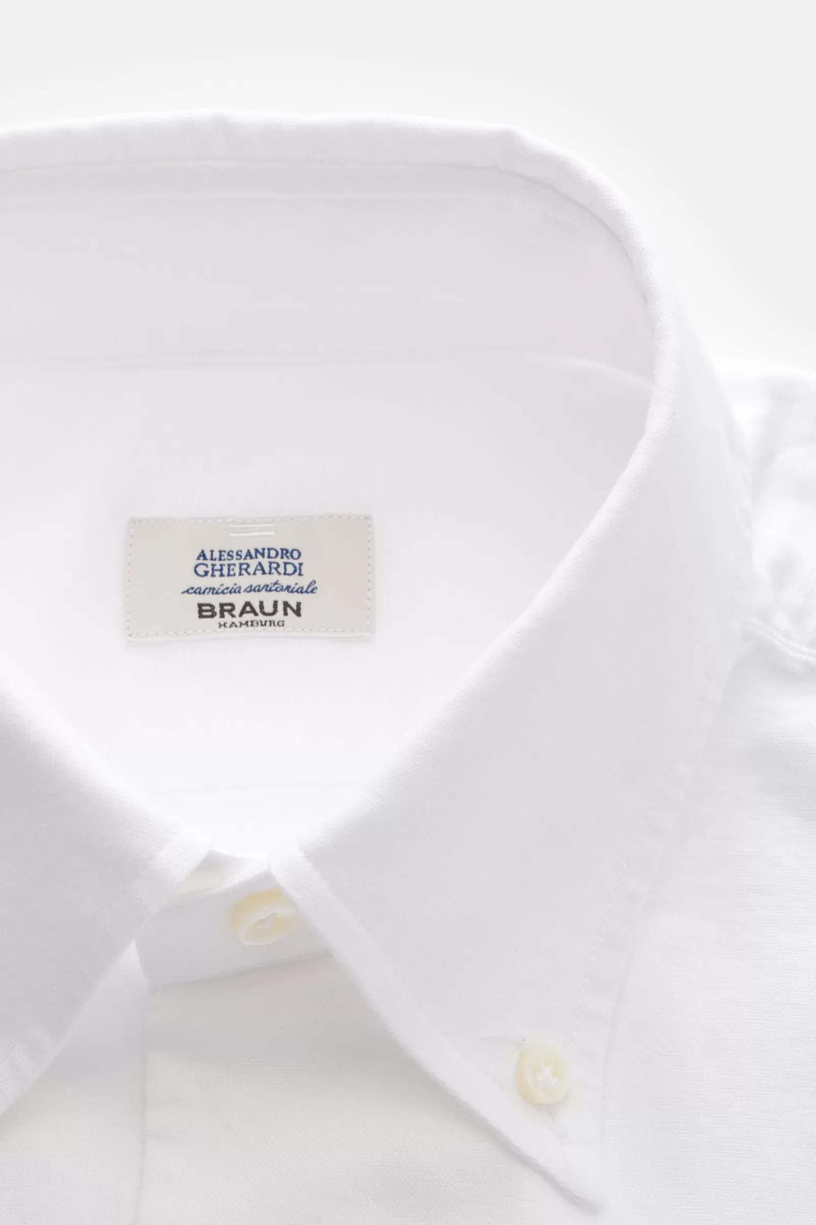 Oxford Shirt Button-Down Collar White>Gherardi Online