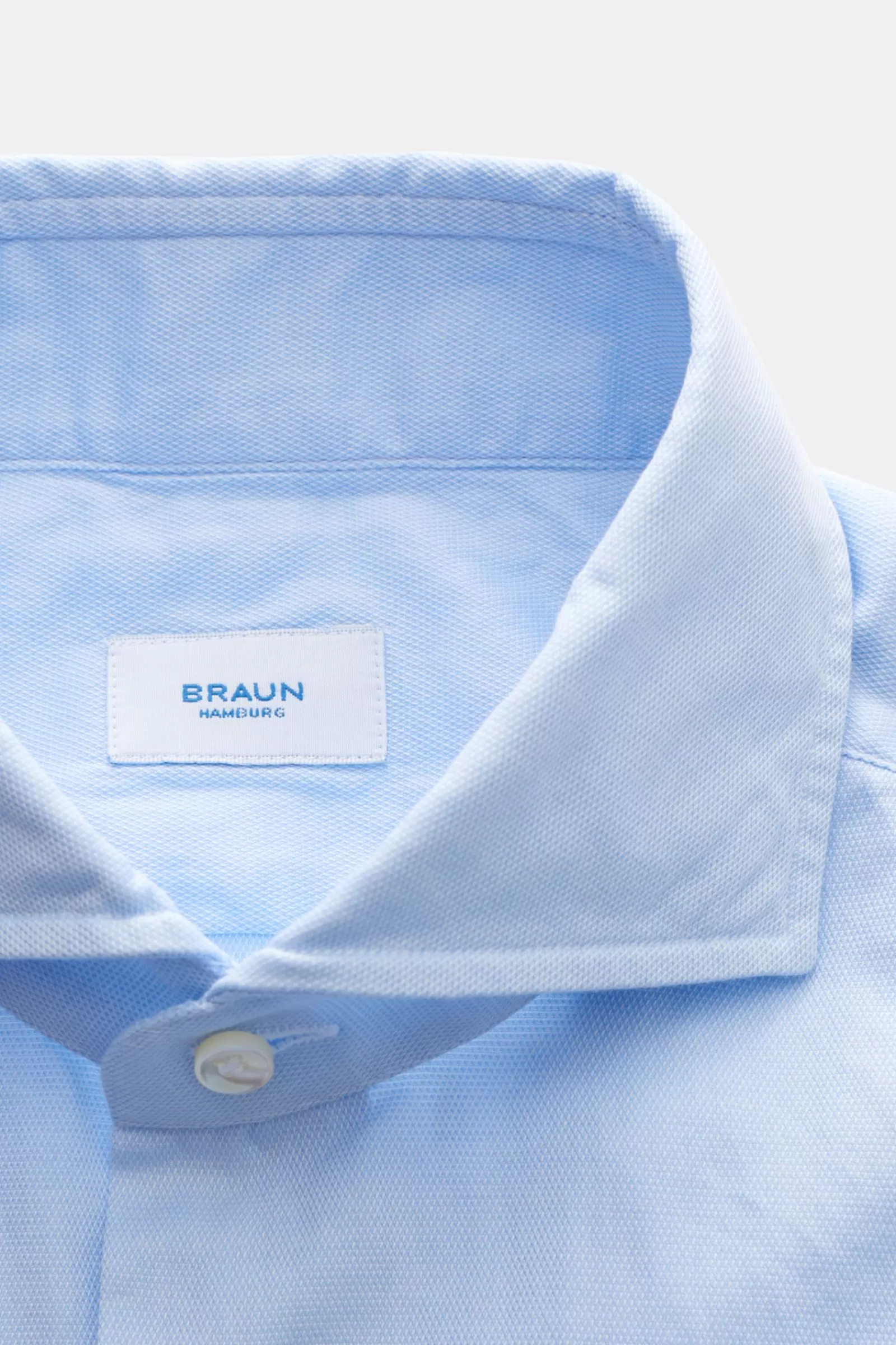 Pique Shirt Shark Collar Light Blue>Gherardi Outlet