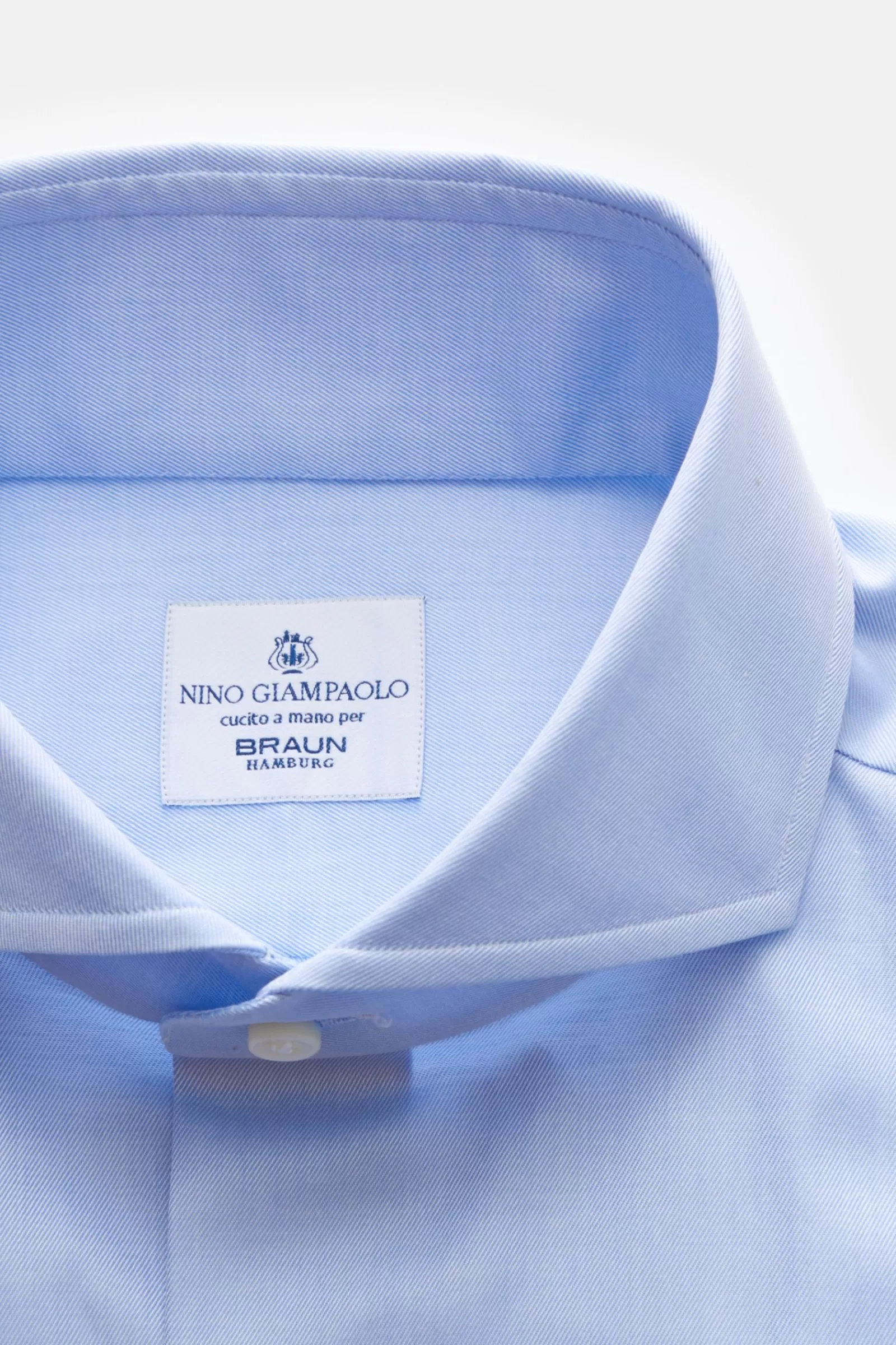 Business Shirt Shark Collar Light Blue>Giampaolo Shop