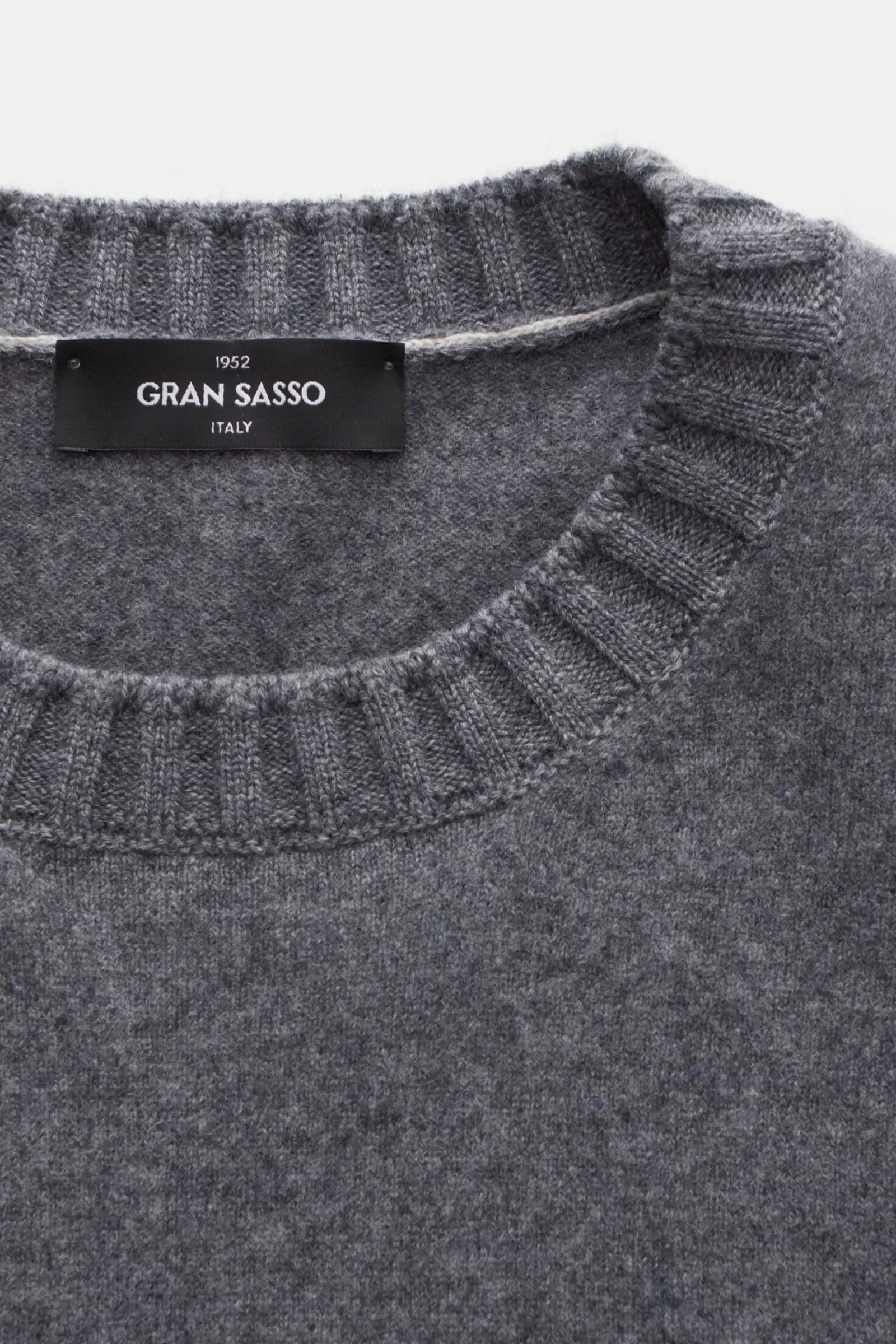 Cashmere Crew Neck Jumper Grey^Gran Sasso Online