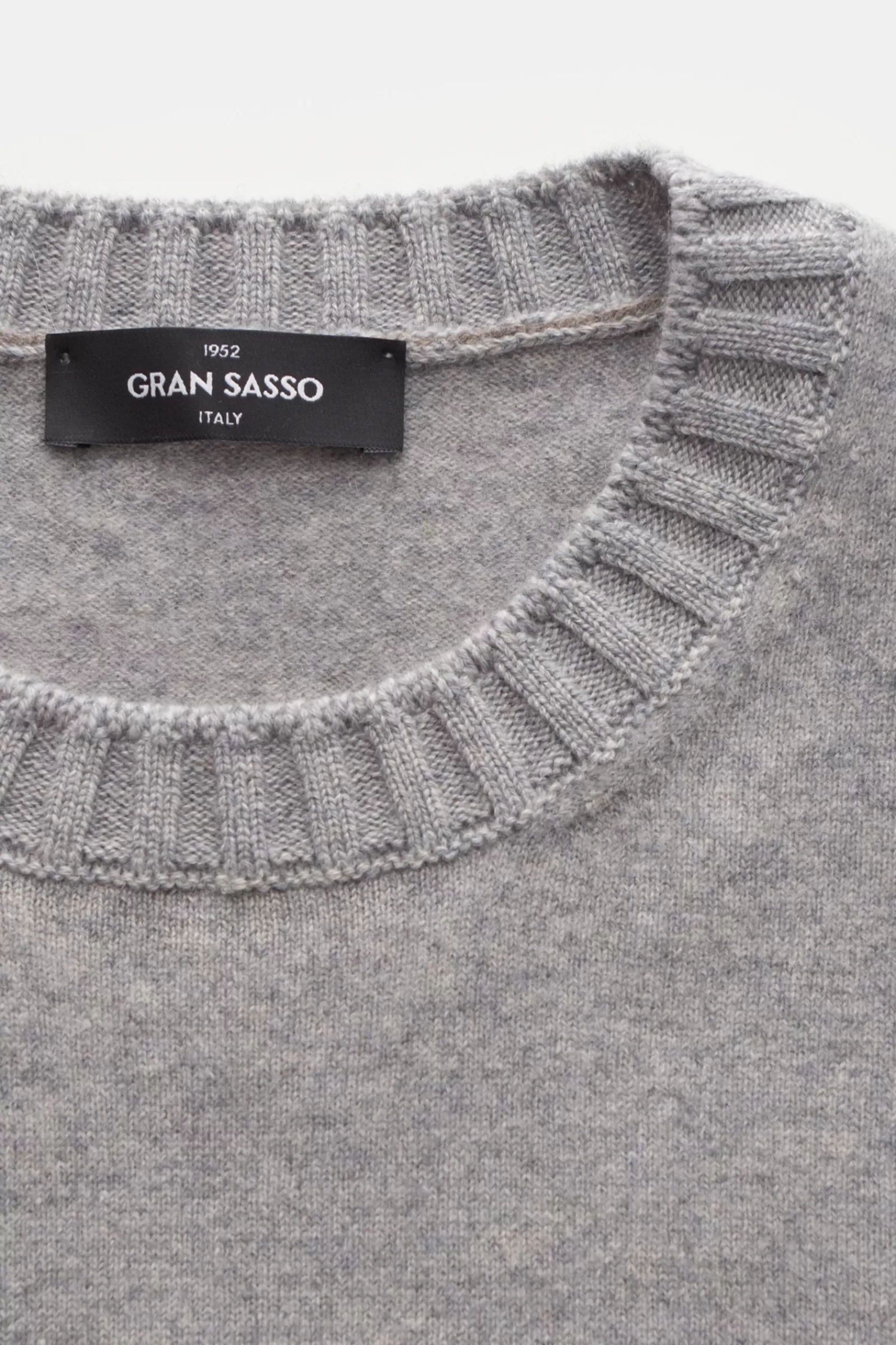 Cashmere Crew Neck Jumper Light Grey^Gran Sasso Online