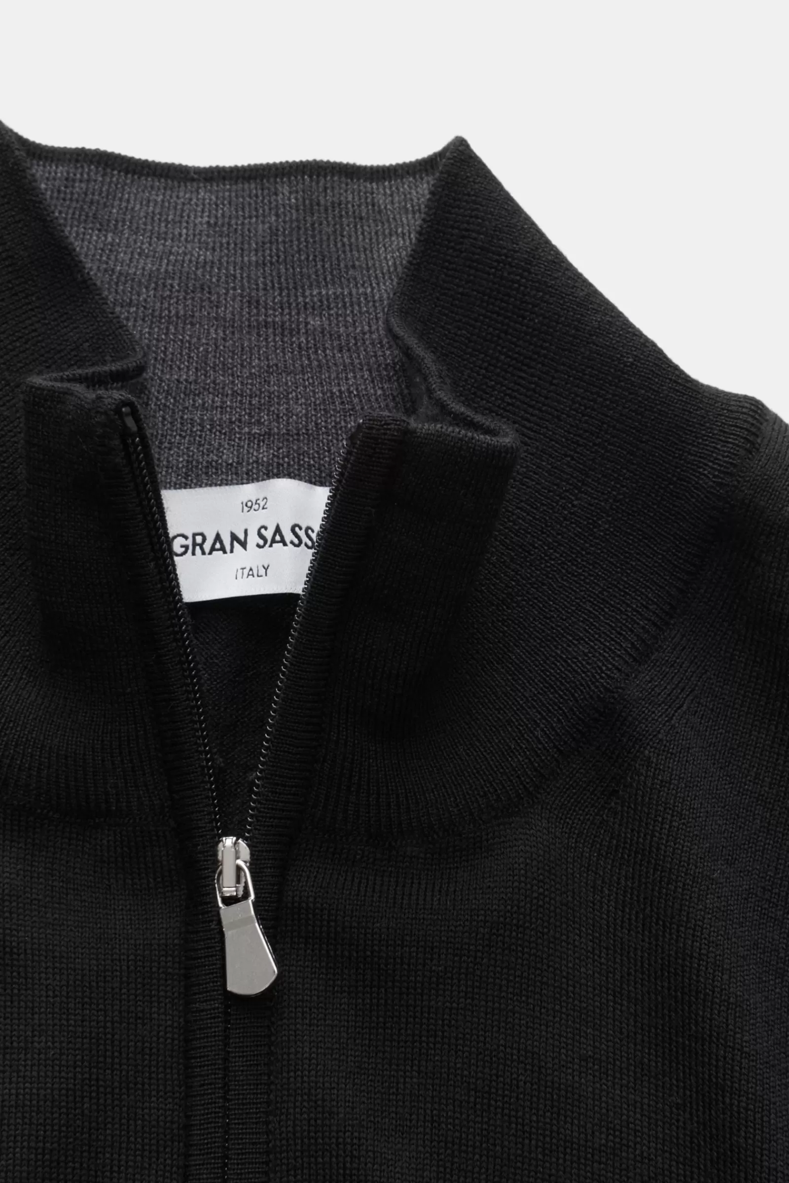 Fine Knit Cardigan Black^Gran Sasso Shop