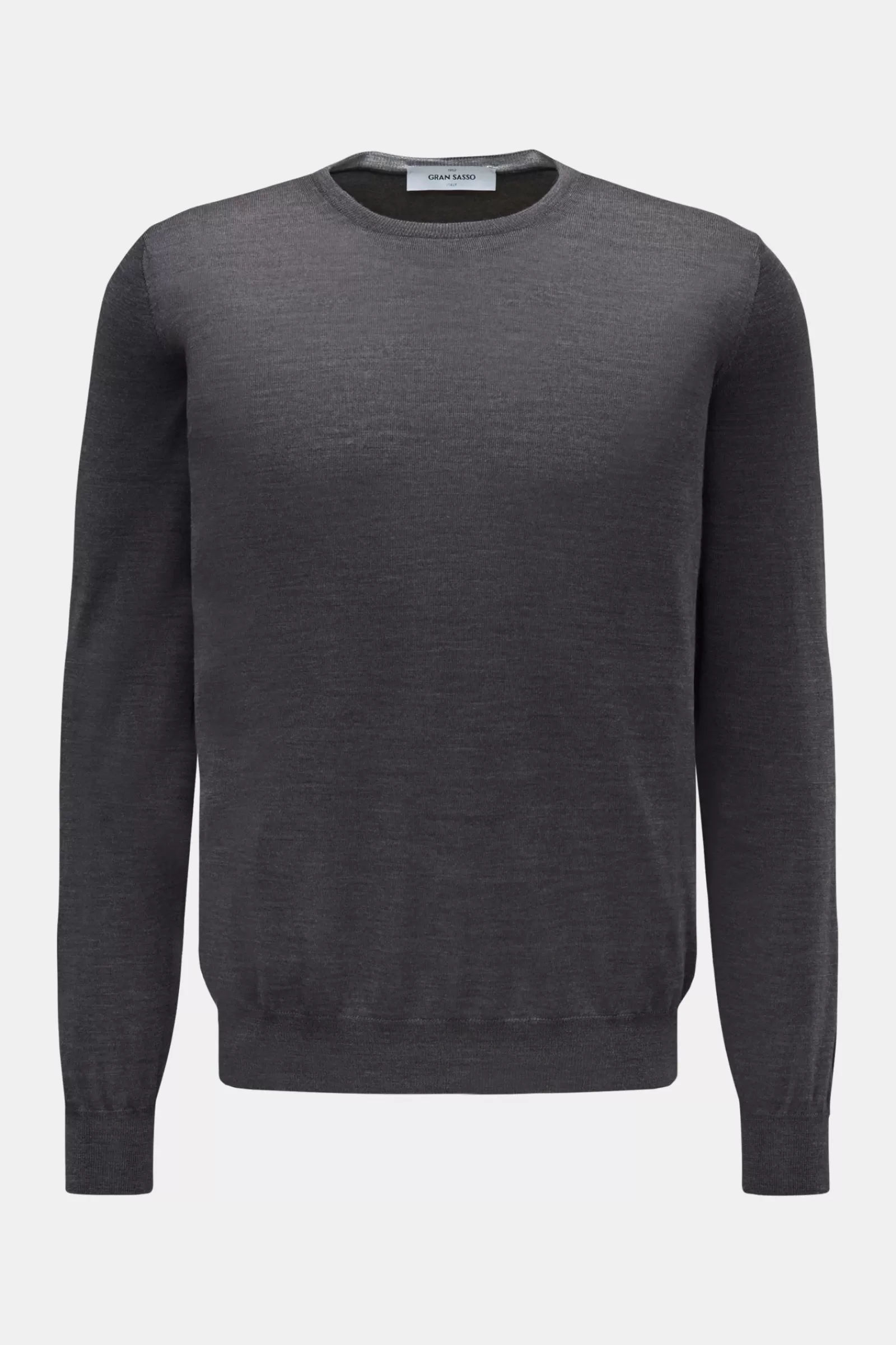 Fine Knit Crew Neck Jumper Dark Grey^Gran Sasso Clearance