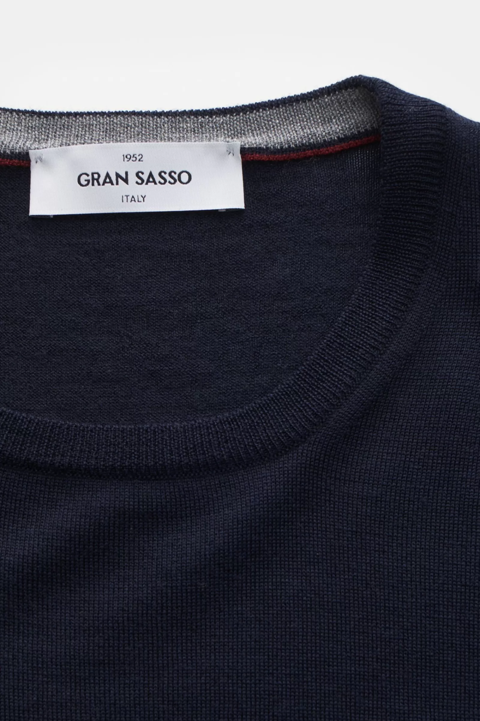 Fine Knit Crew Neck Jumper Navy^Gran Sasso Hot