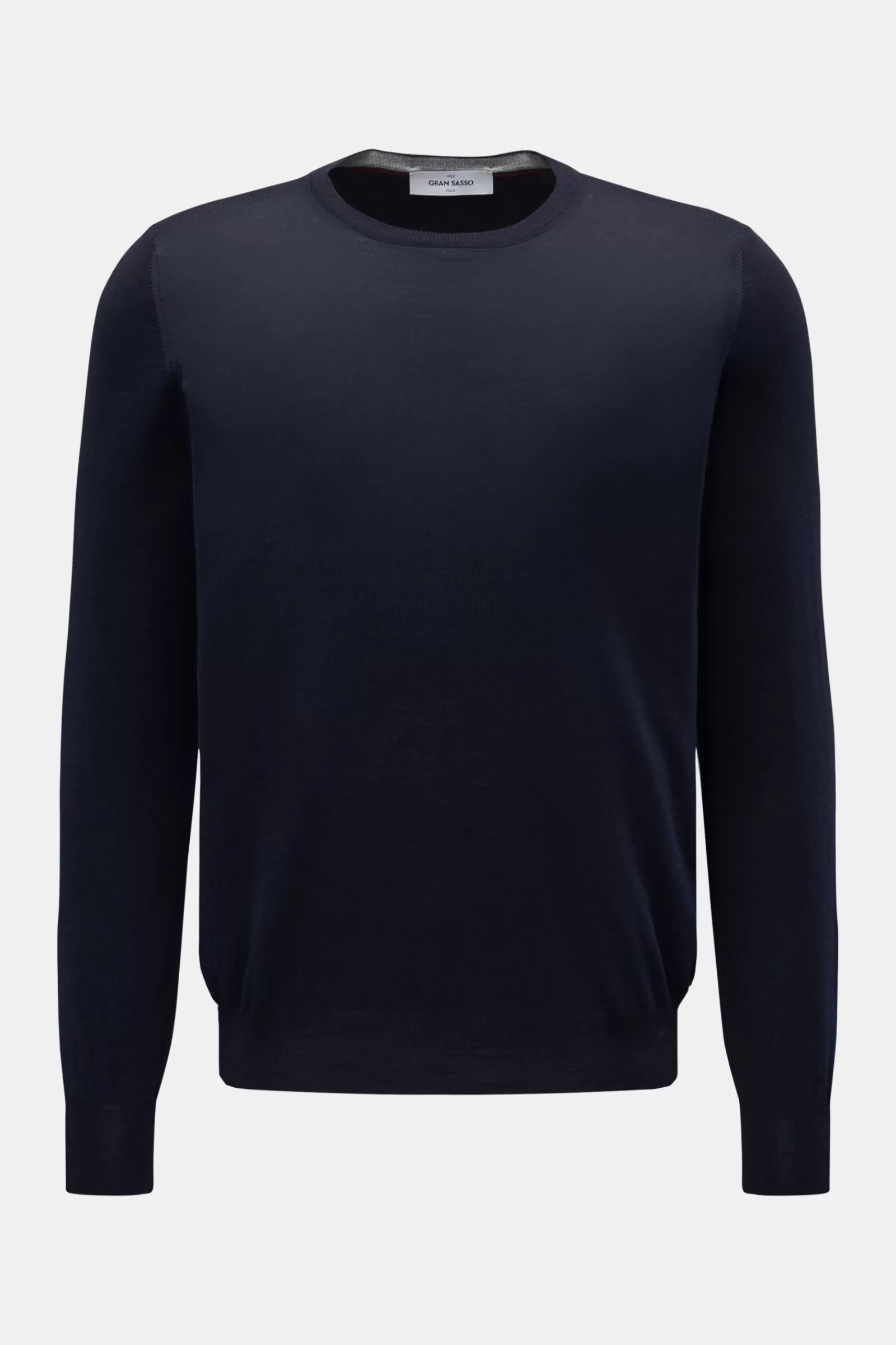 Fine Knit Crew Neck Jumper Navy^Gran Sasso Hot