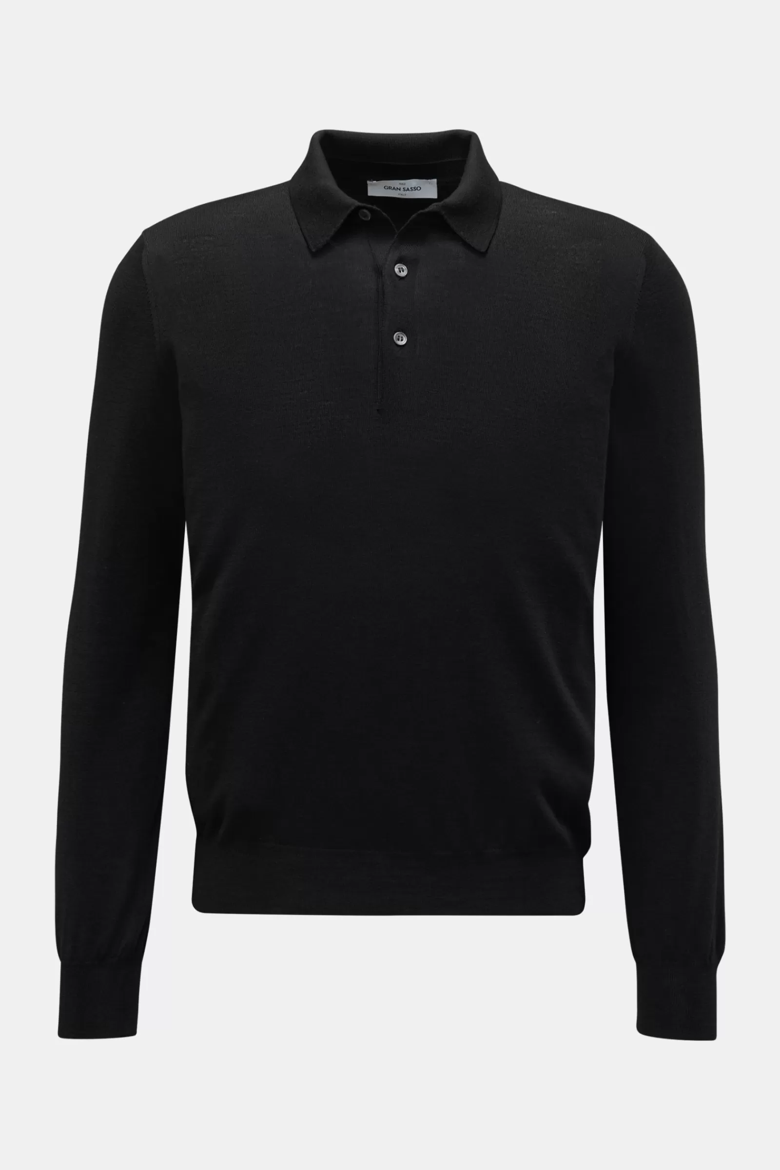 Fine Knit Polo Black^Gran Sasso Online