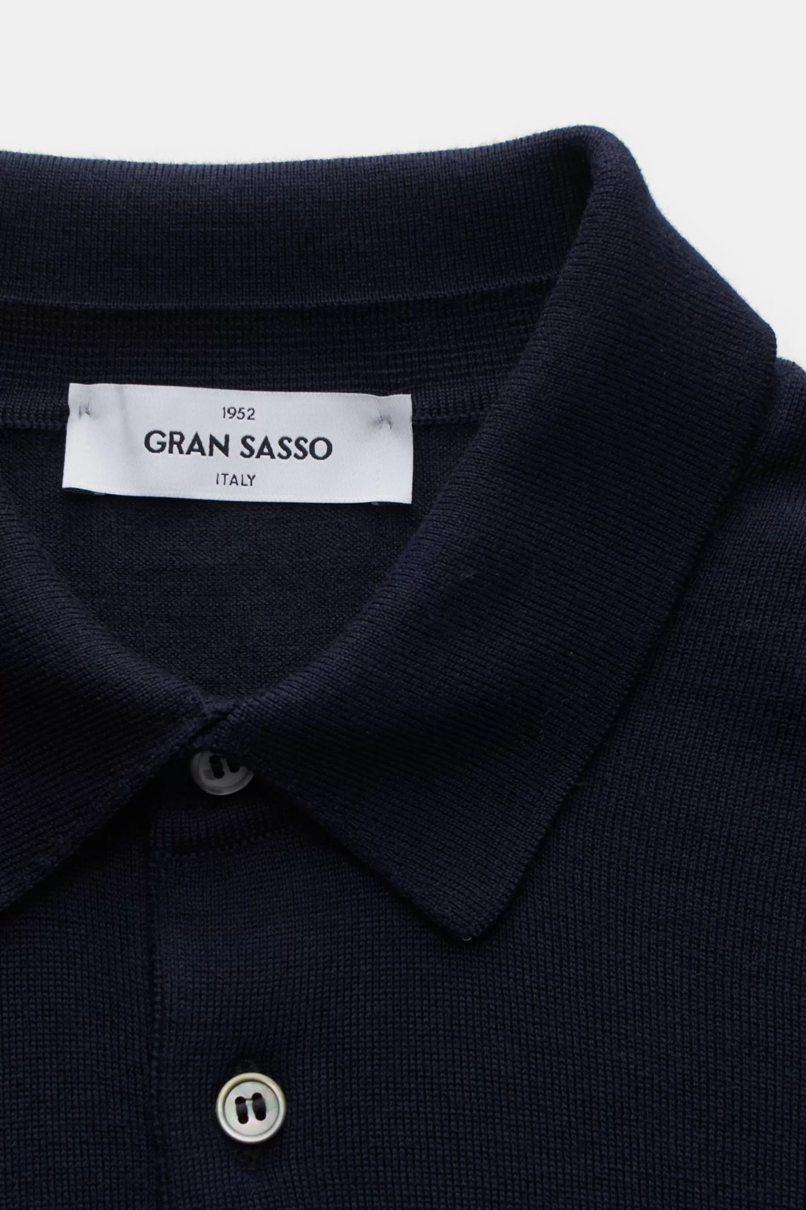 Fine Knit Polo Navy^Gran Sasso Clearance