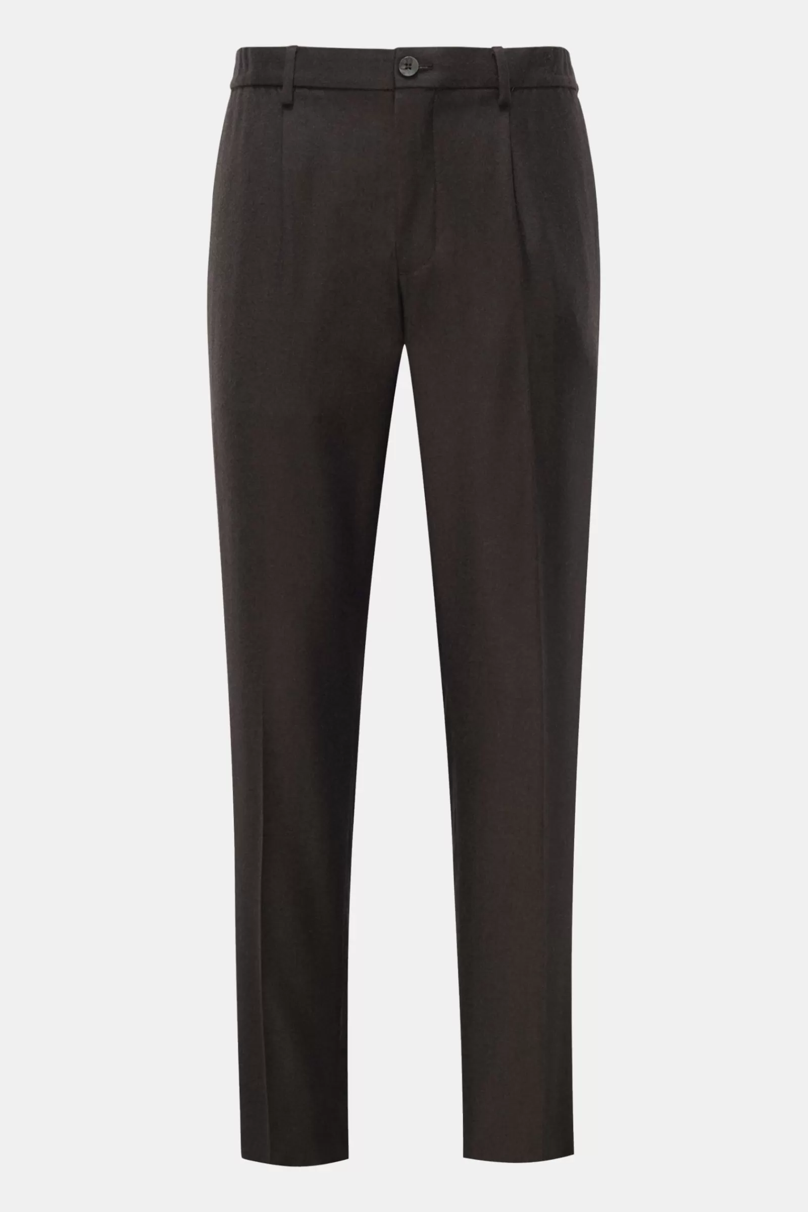 Wool Trousers 'Dennis' Dark Brown>GTA Cheap