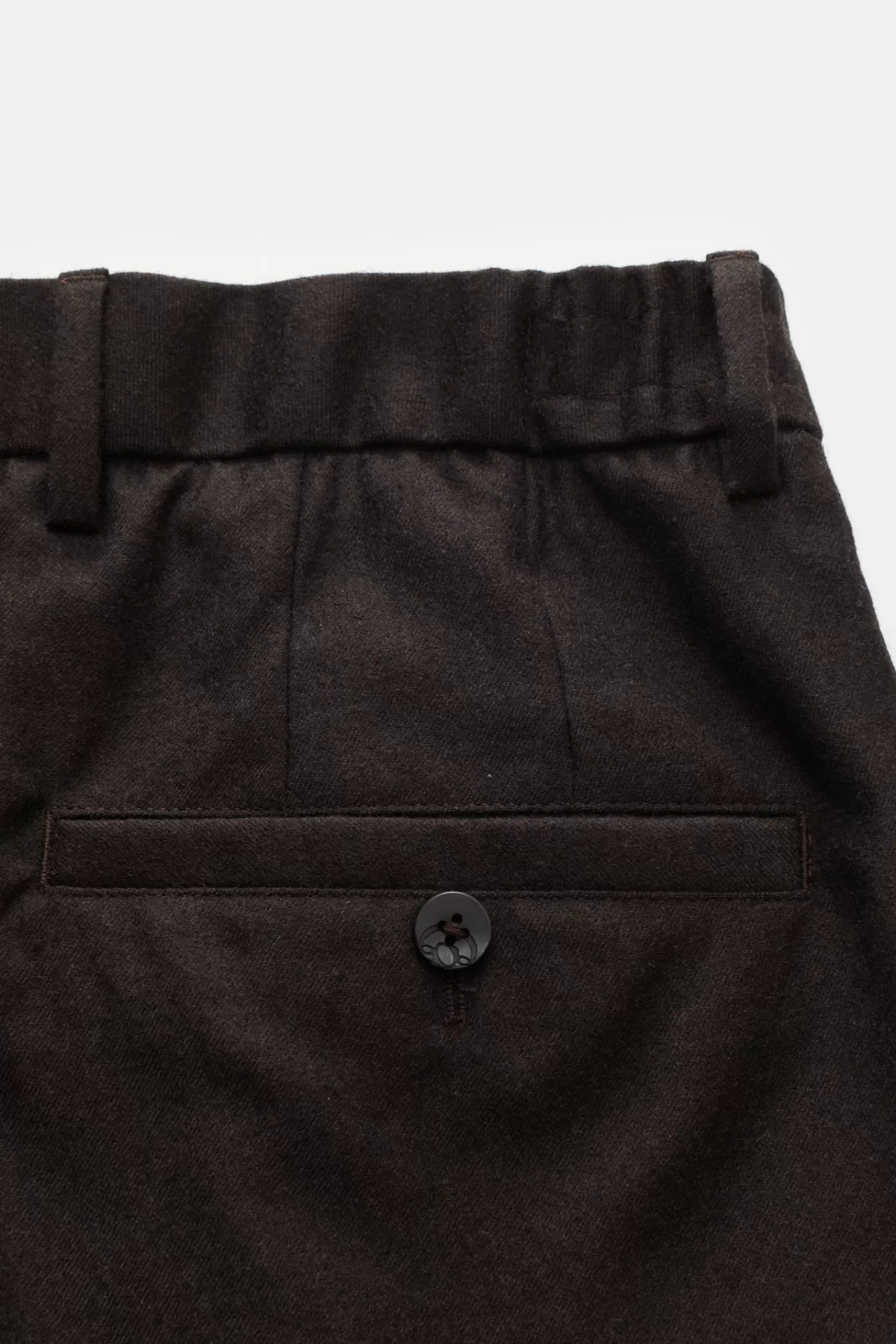 Wool Trousers 'Dennis' Dark Brown>GTA Cheap