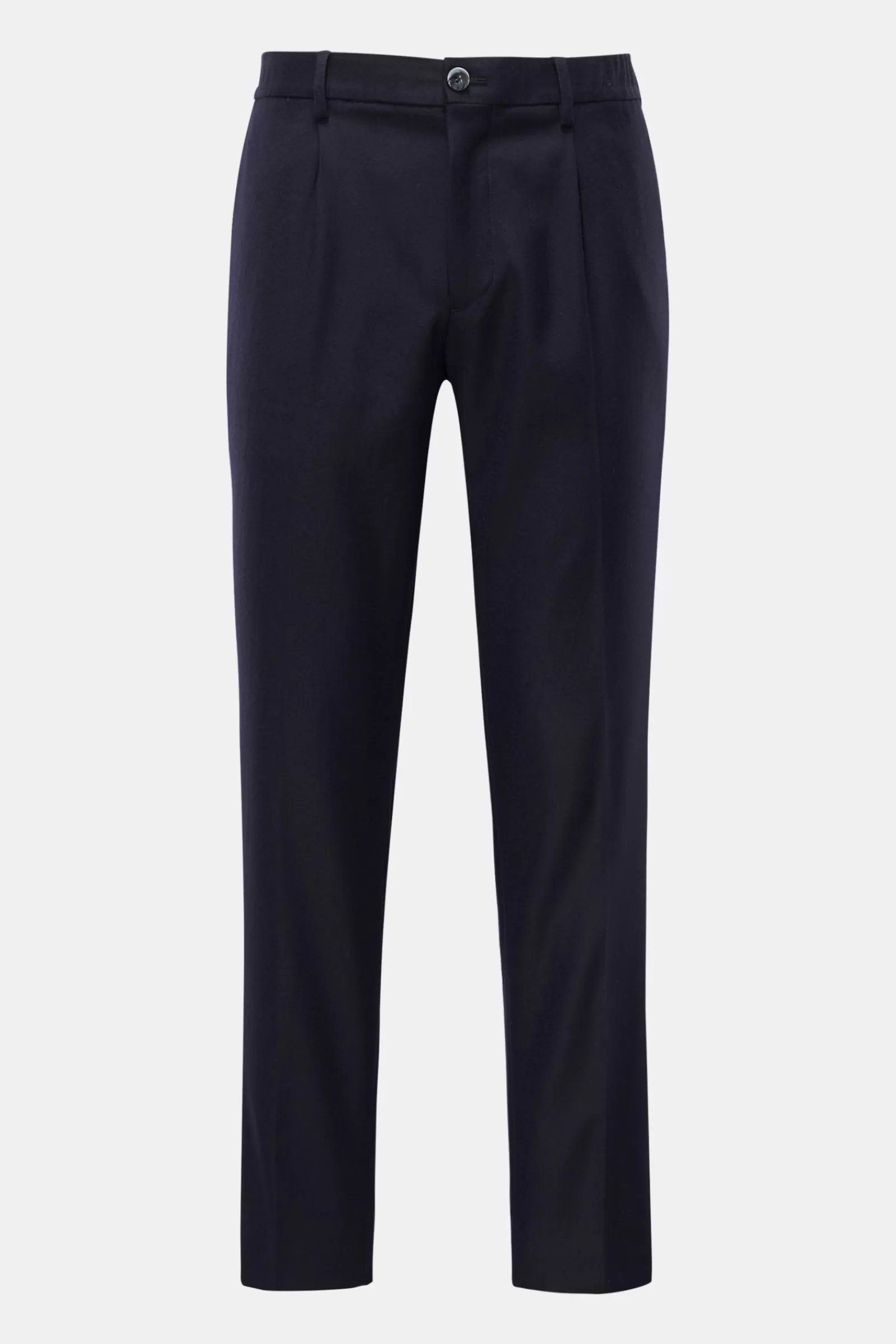 Wool Trousers 'Dennis' Navy>GTA Discount