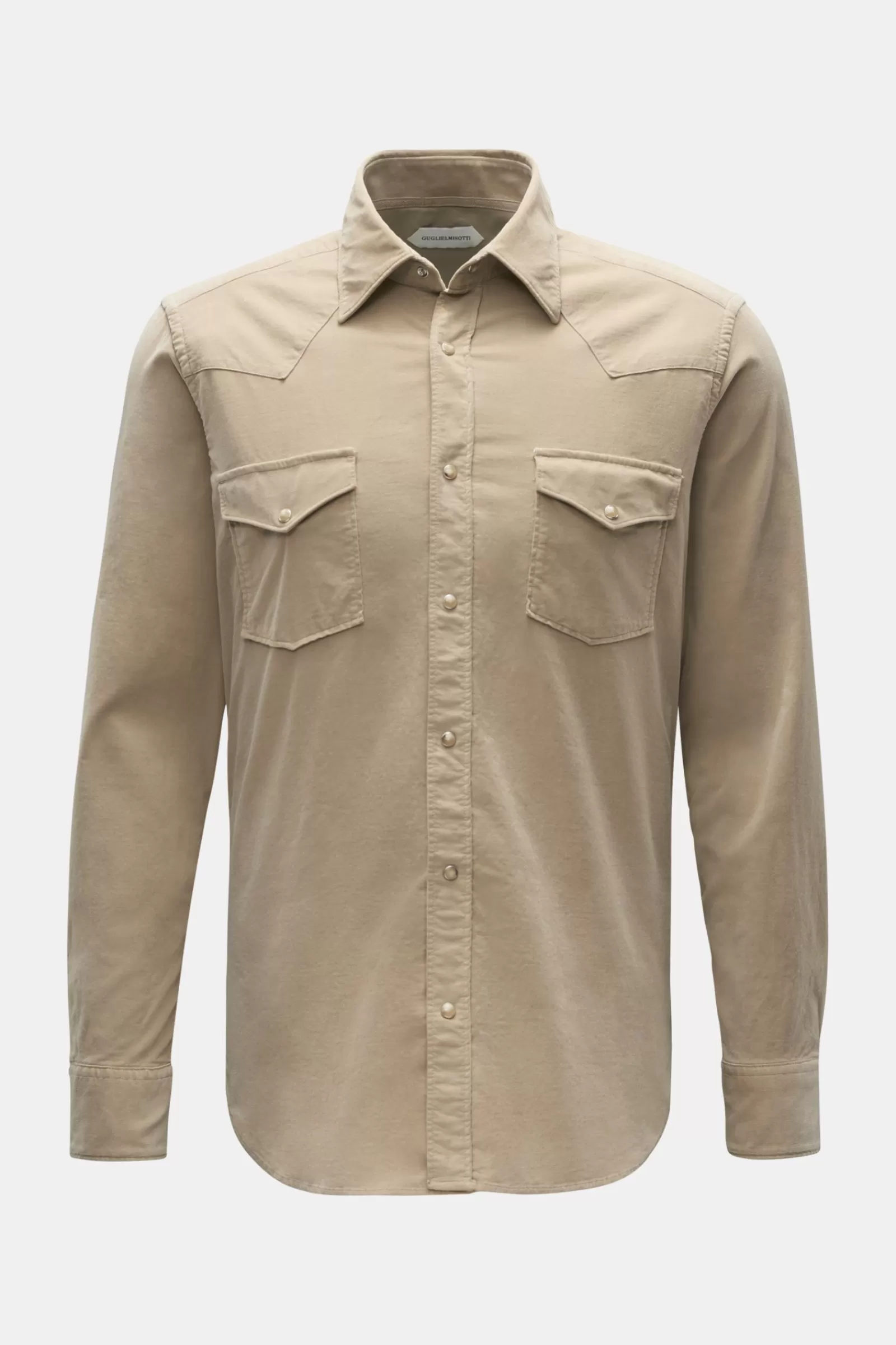 Casual Shirt Narrow Collar Beige>Guglielminotti Clearance