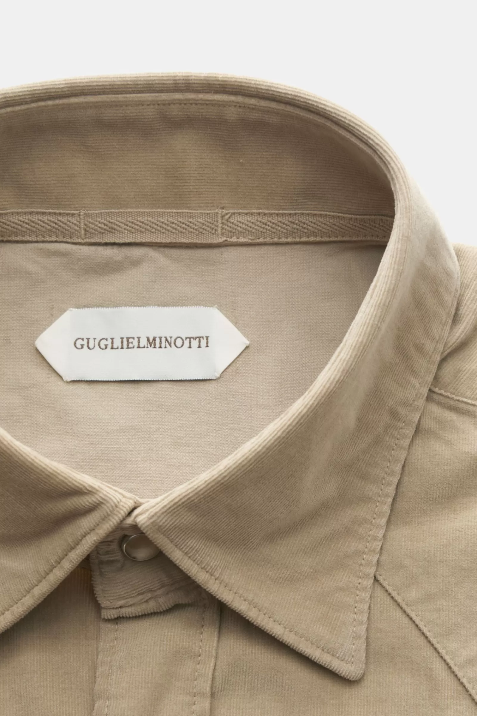 Casual Shirt Narrow Collar Beige>Guglielminotti Clearance