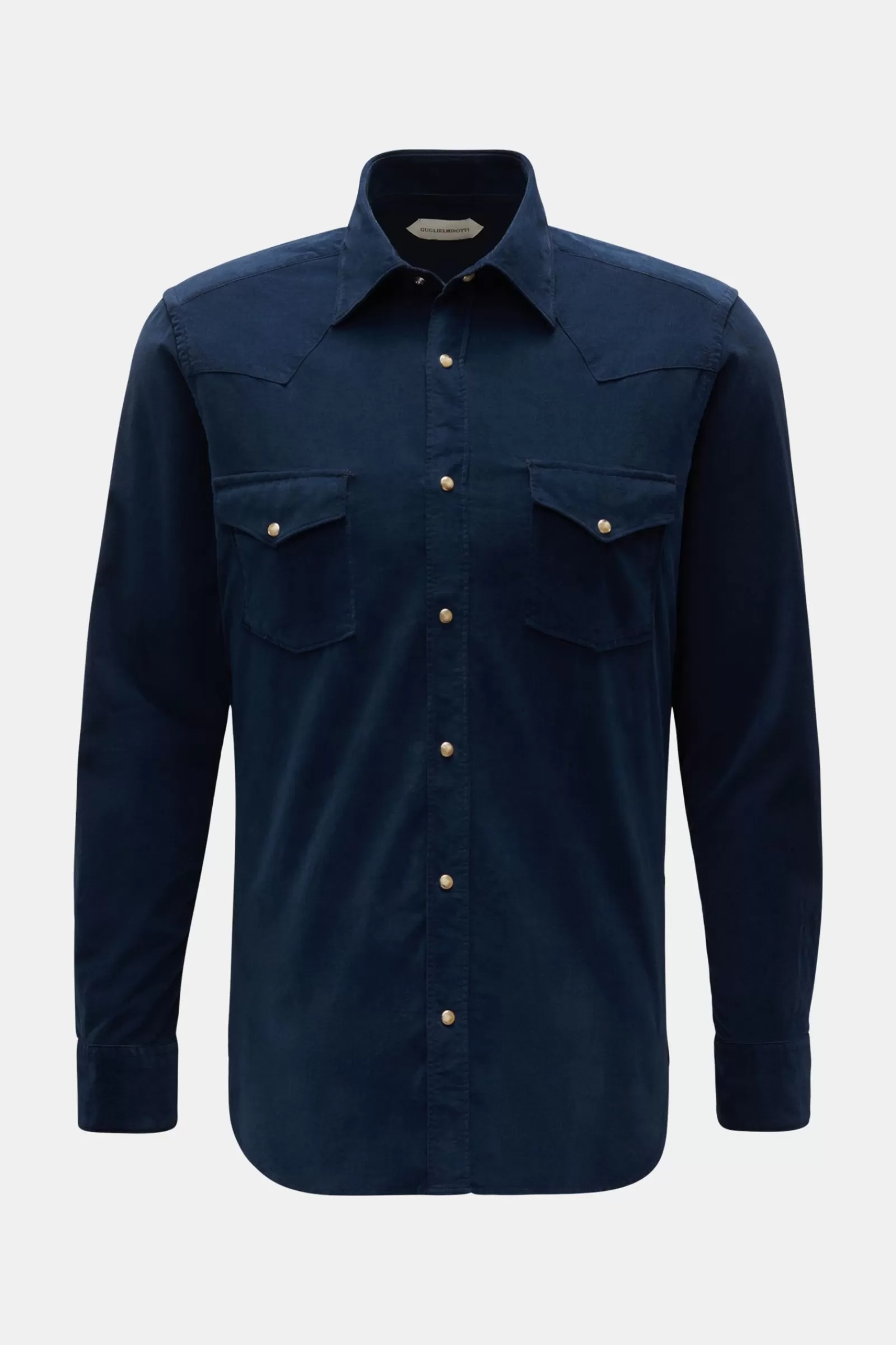 Casual Shirt Narrow Collar Navy>Guglielminotti New