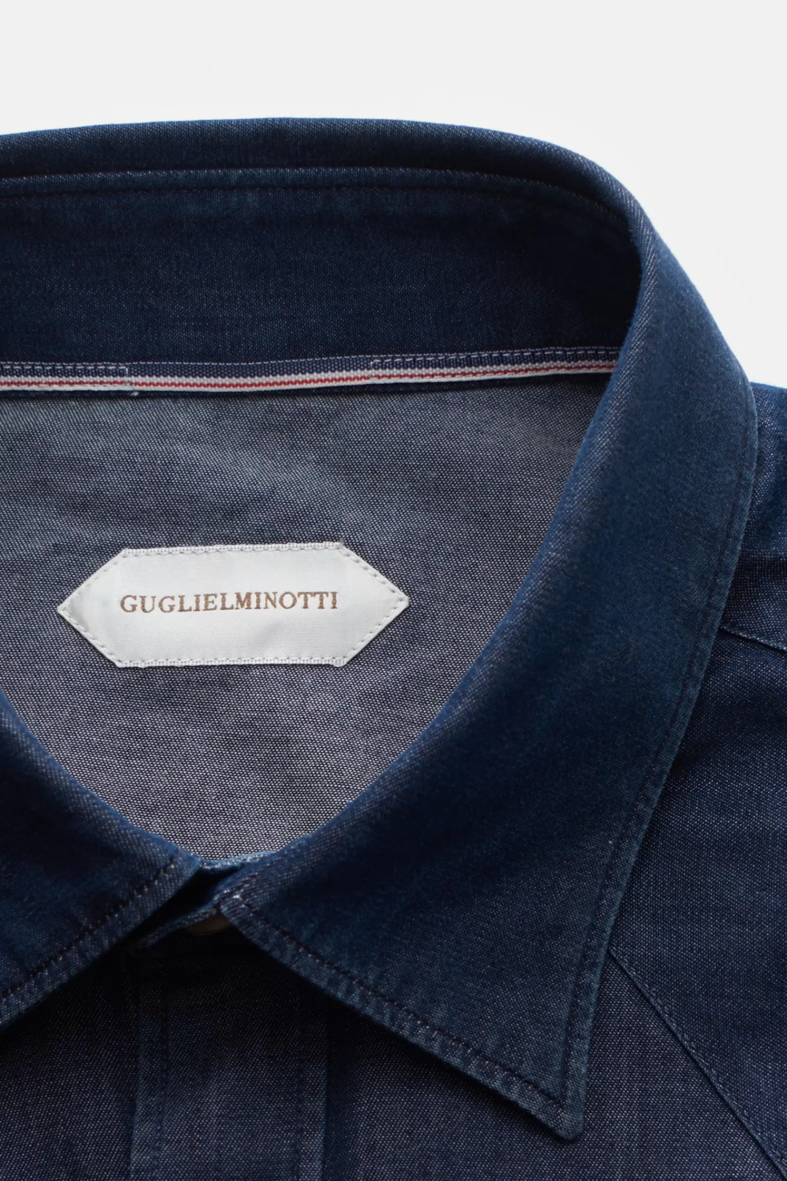 Casual Shirt Narrow Collar Navy>Guglielminotti Online