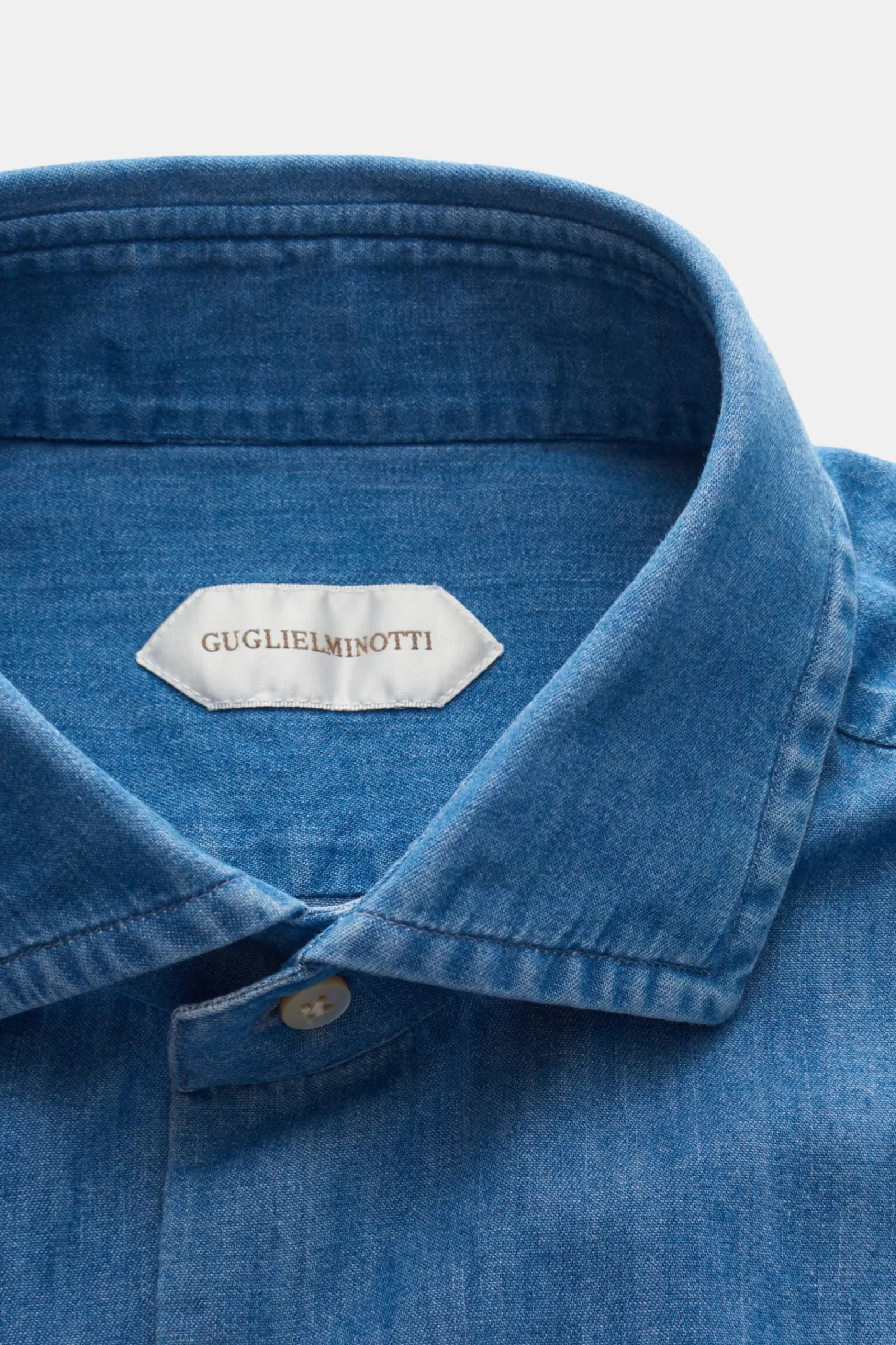 Casual Shirt Shark Collar Blue>Guglielminotti Cheap