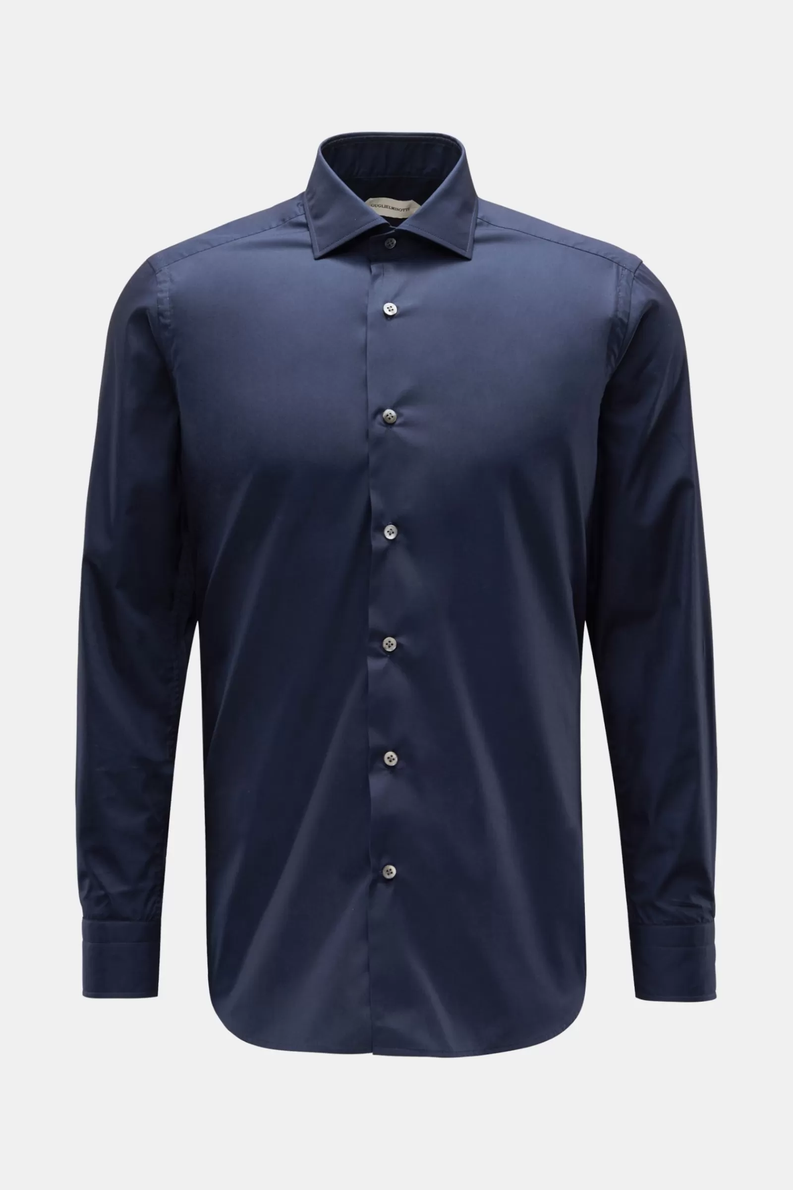 Casual Shirt Shark Collar Dark Blue>Guglielminotti Best Sale