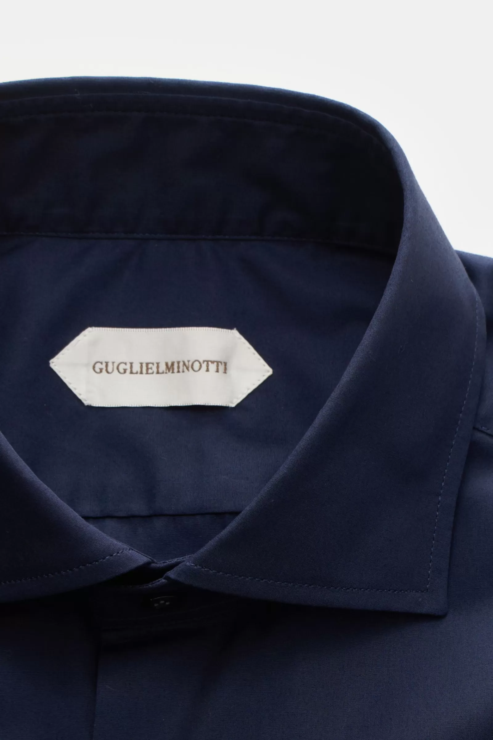 Casual Shirt Shark Collar Dark Blue>Guglielminotti Best Sale