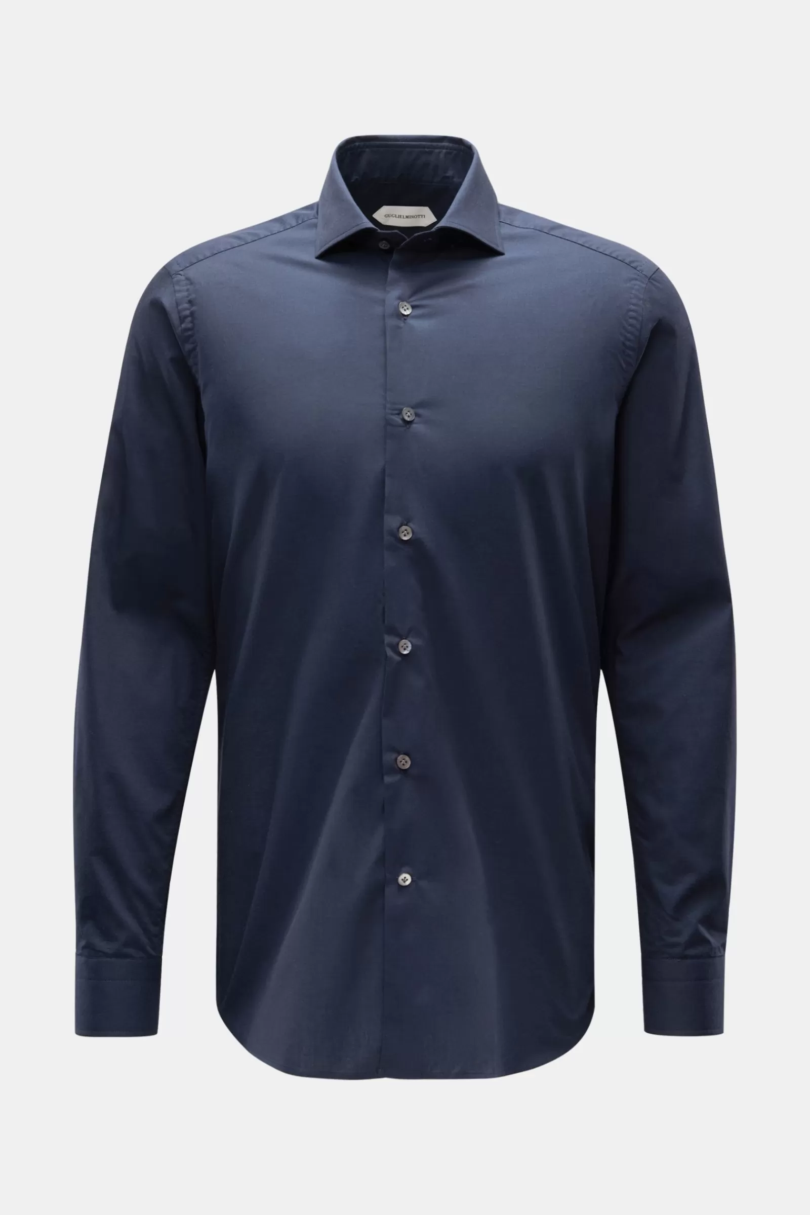 Casual Shirt Shark Collar Navy>Guglielminotti New