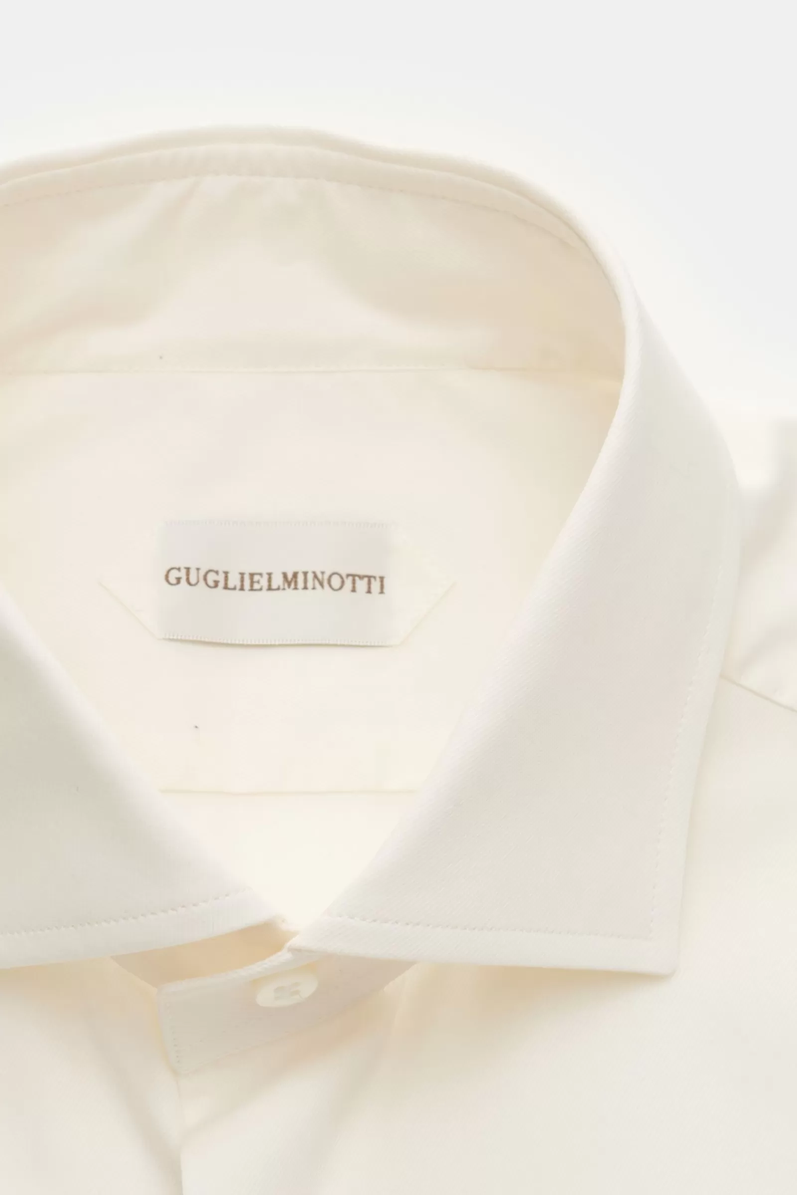 Casual Shirt Shark Collar Off-White>Guglielminotti New