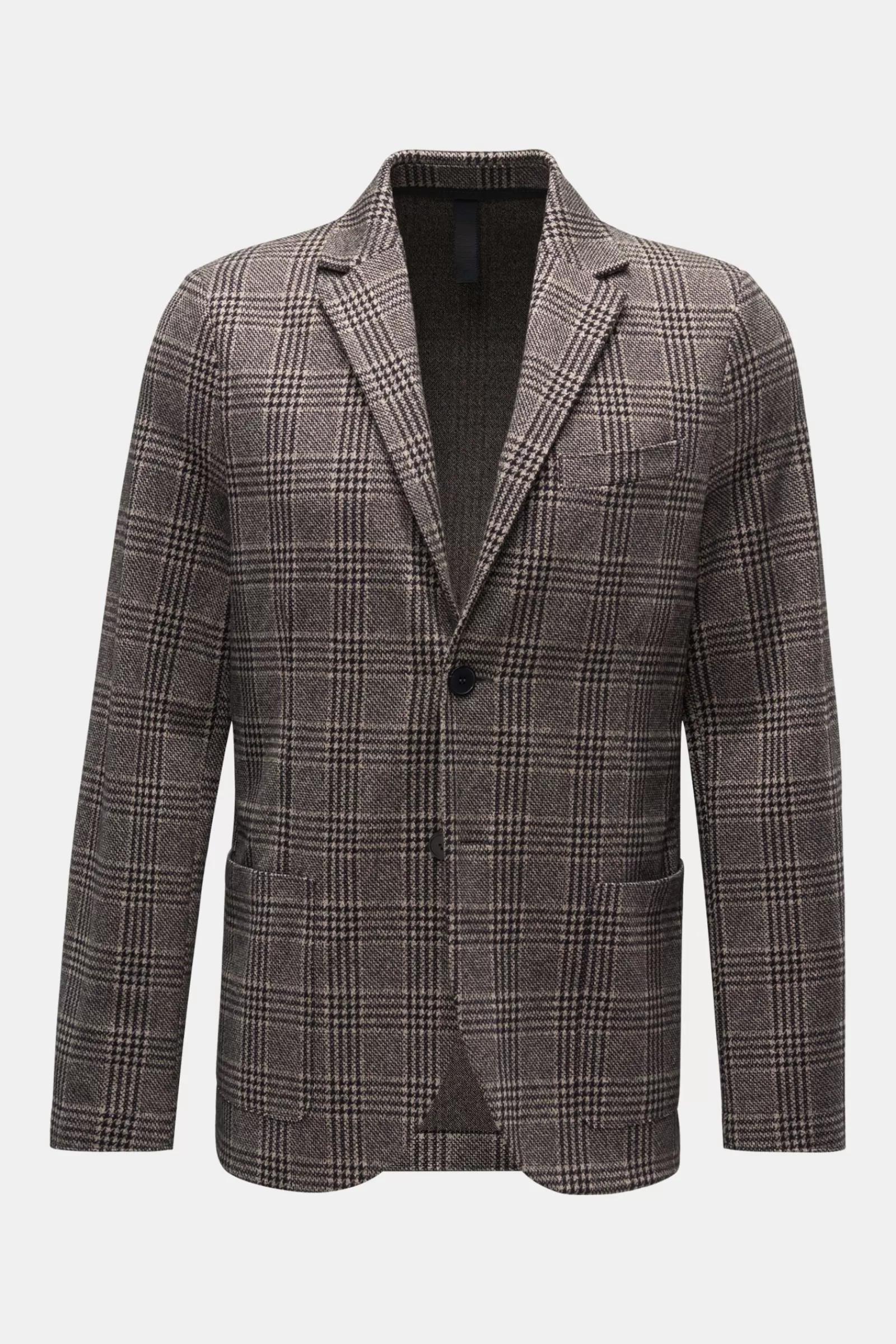 Jersey Jacket Beige/Black Checked>Harris Wharf London Flash Sale