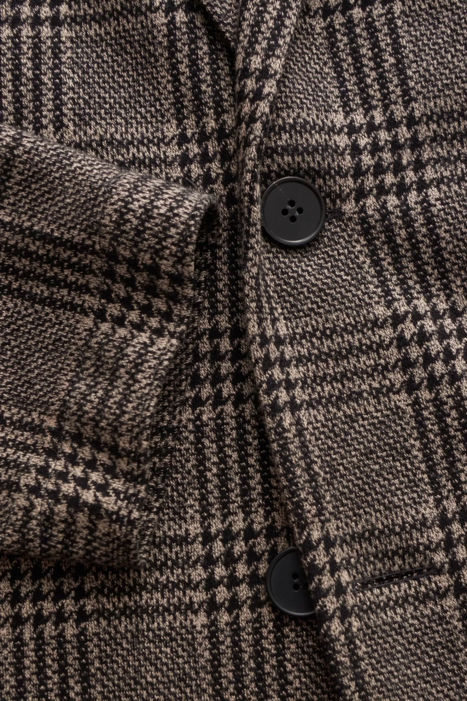 Jersey Jacket Beige/Black Checked>Harris Wharf London Flash Sale