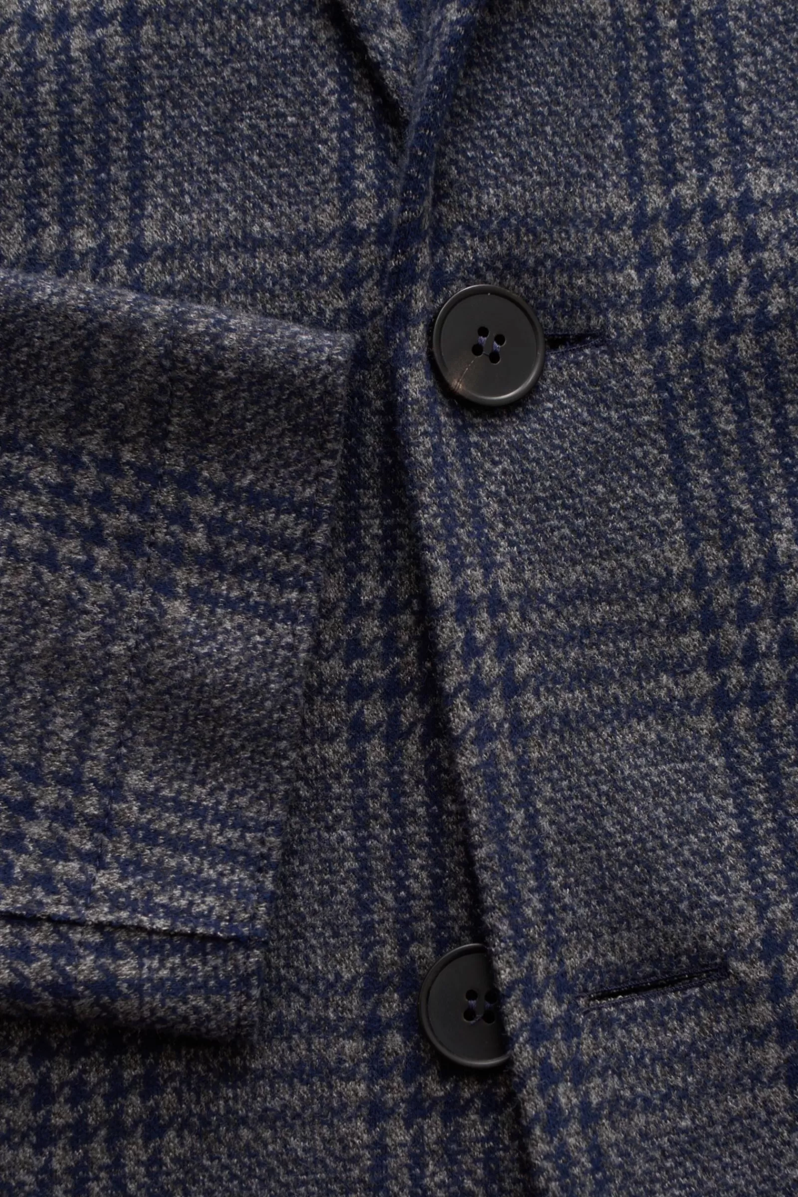 Jersey Jacket Grey/Navy Checked>Harris Wharf London Fashion