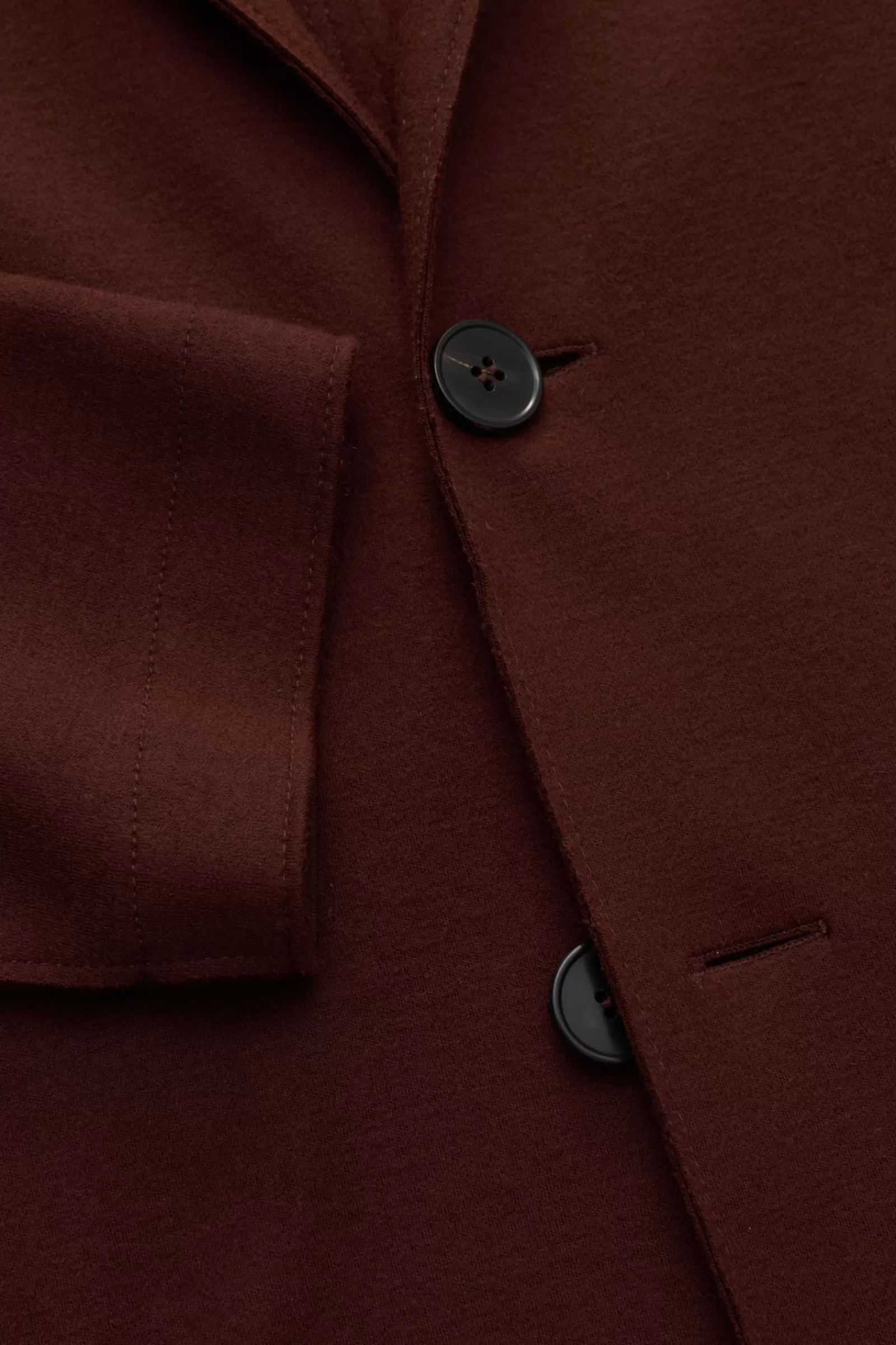 Merino Jersey Jacket Brown>Harris Wharf London Flash Sale