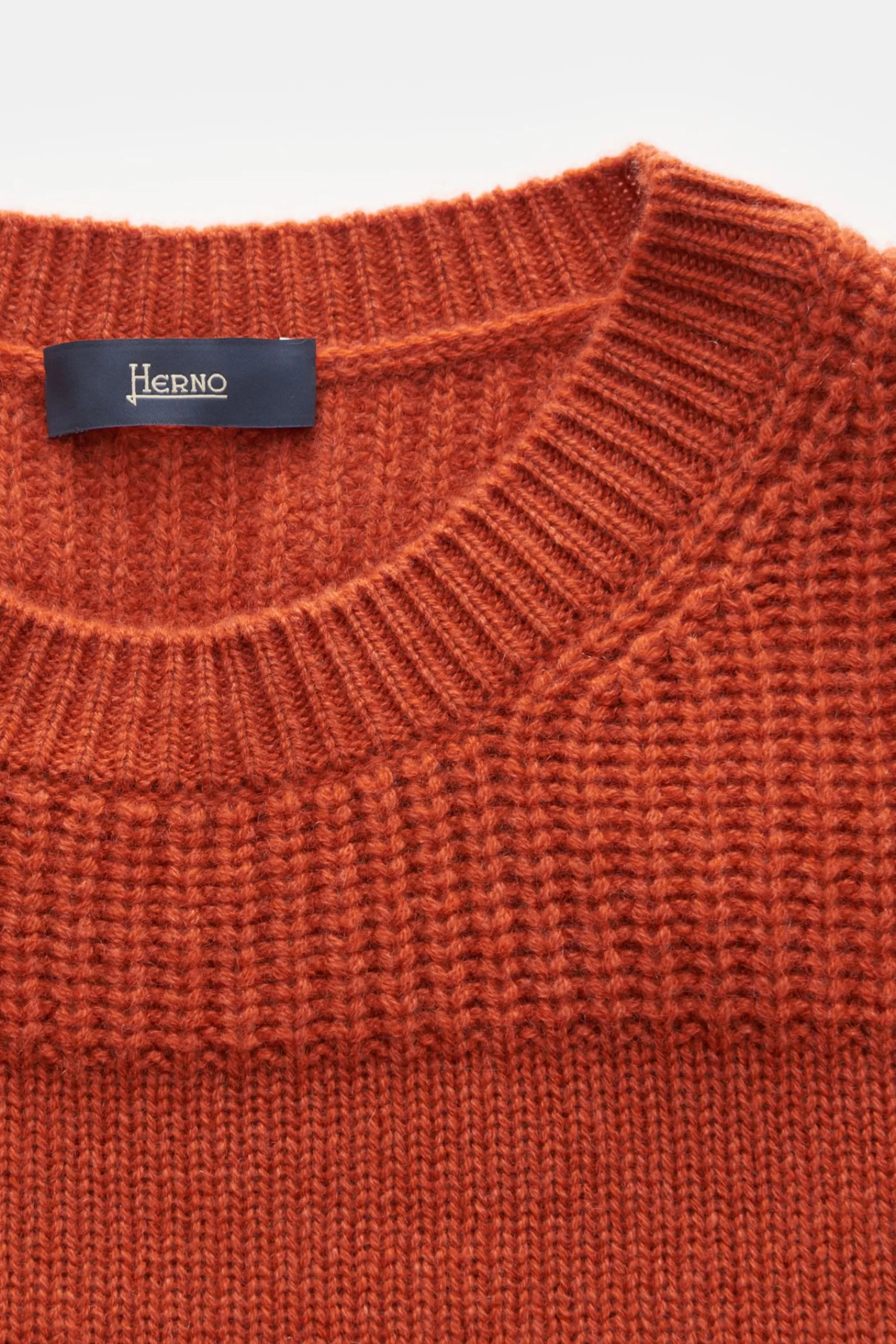 Cashmere Crew Neck Jumper Rust Brown^Herno Sale