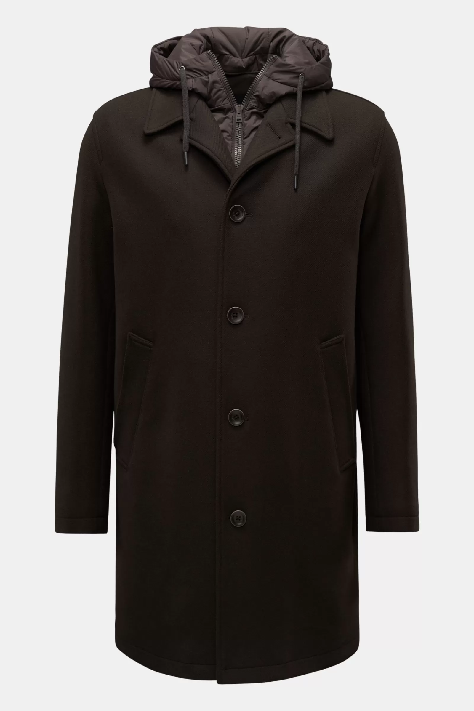 Coat Dark Brown>Herno Discount