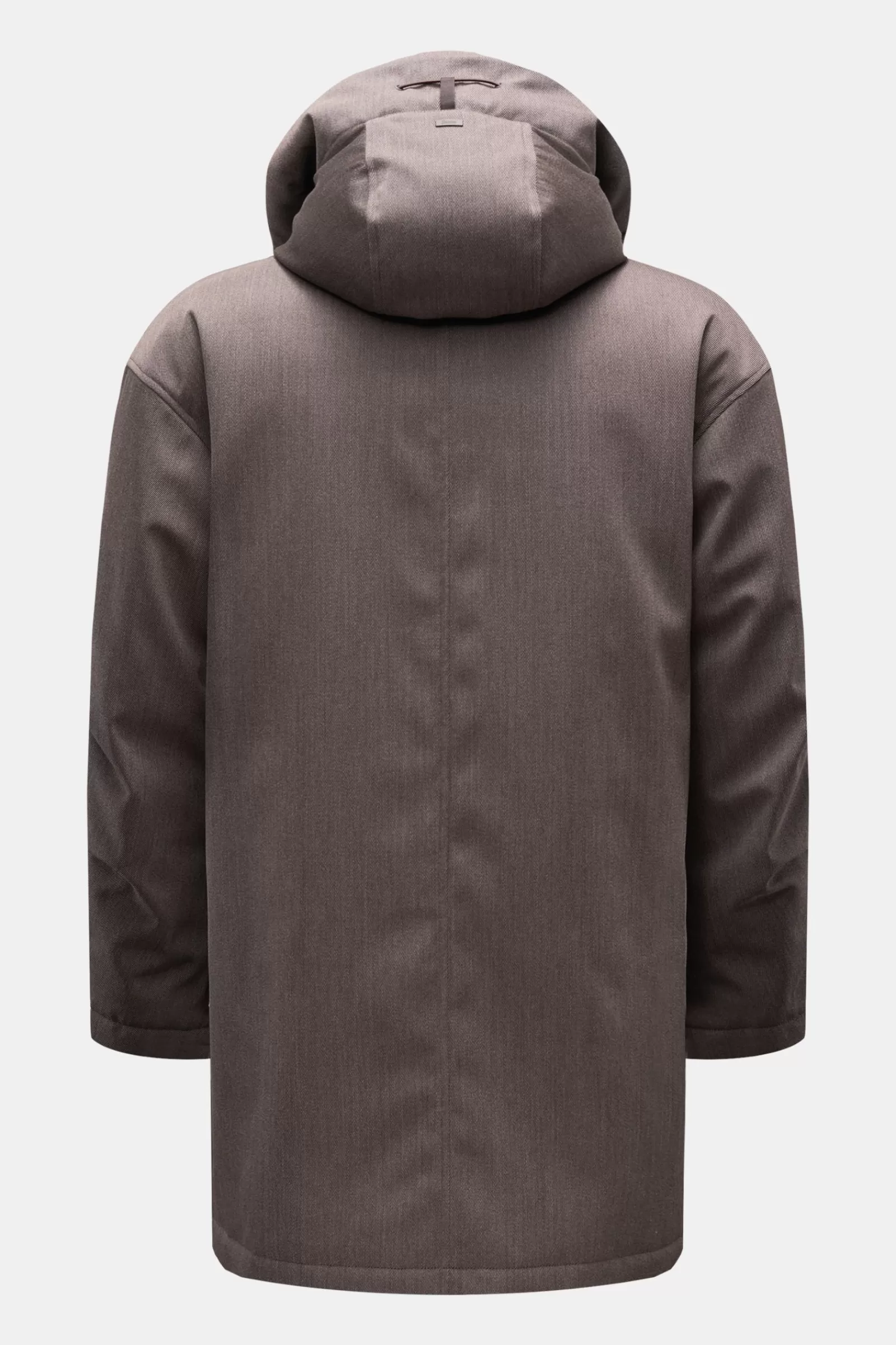 Down Coat Grey-Brown>Herno Best Sale