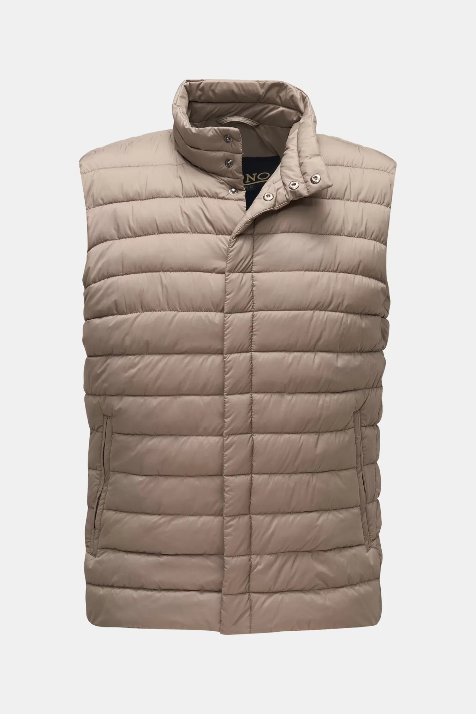 Down Gilet Grey-Brown>Herno Store