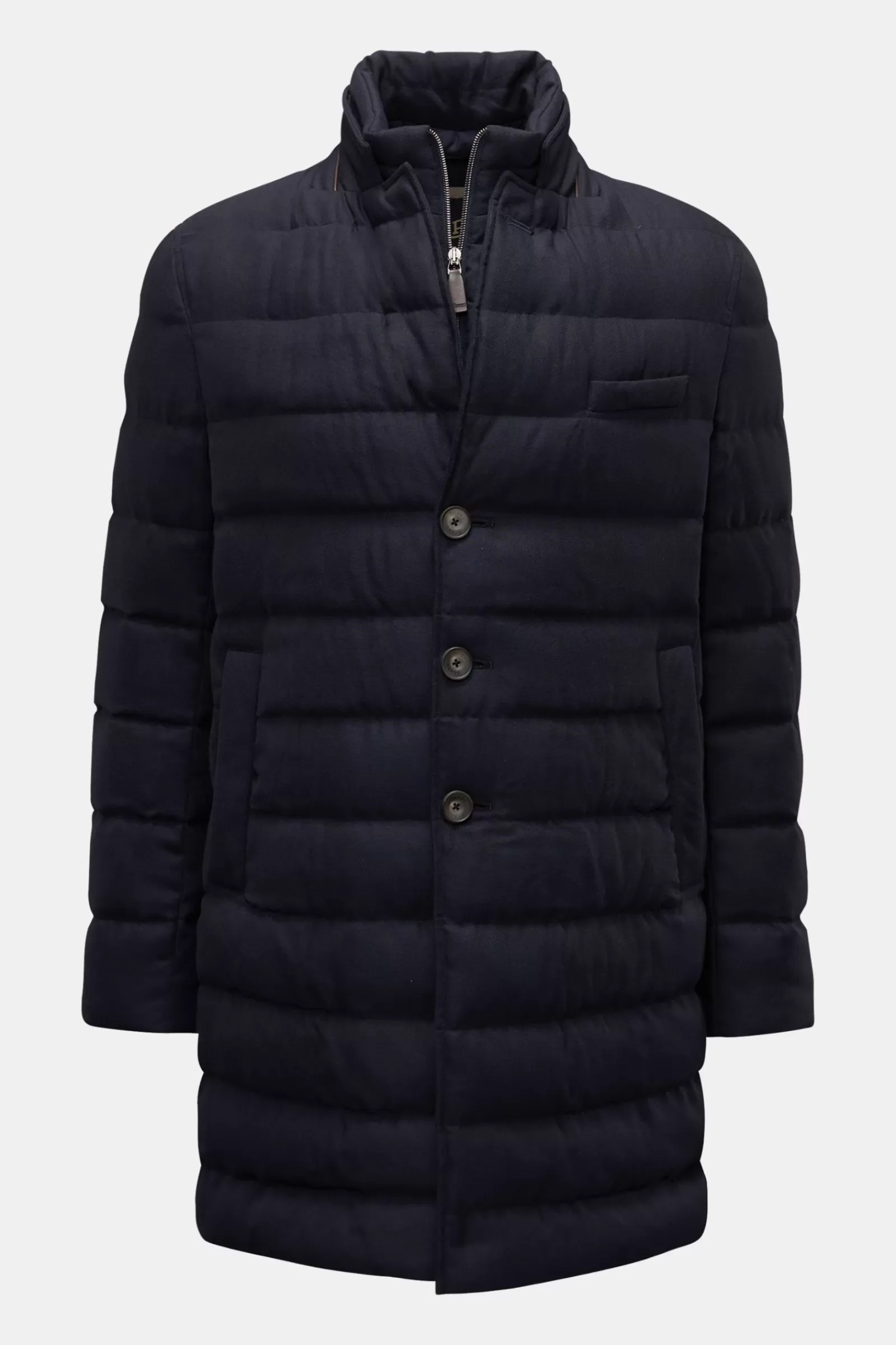 Quilted Coat Navy>Herno Best