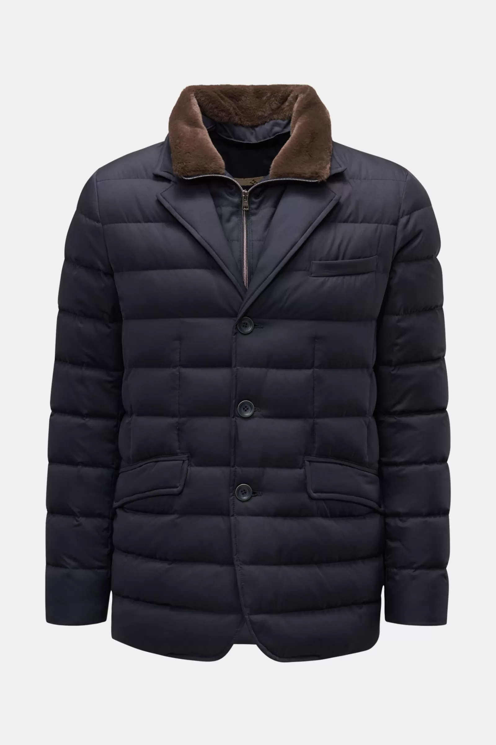 Quilted Down Jacket Navy>Herno Fashion