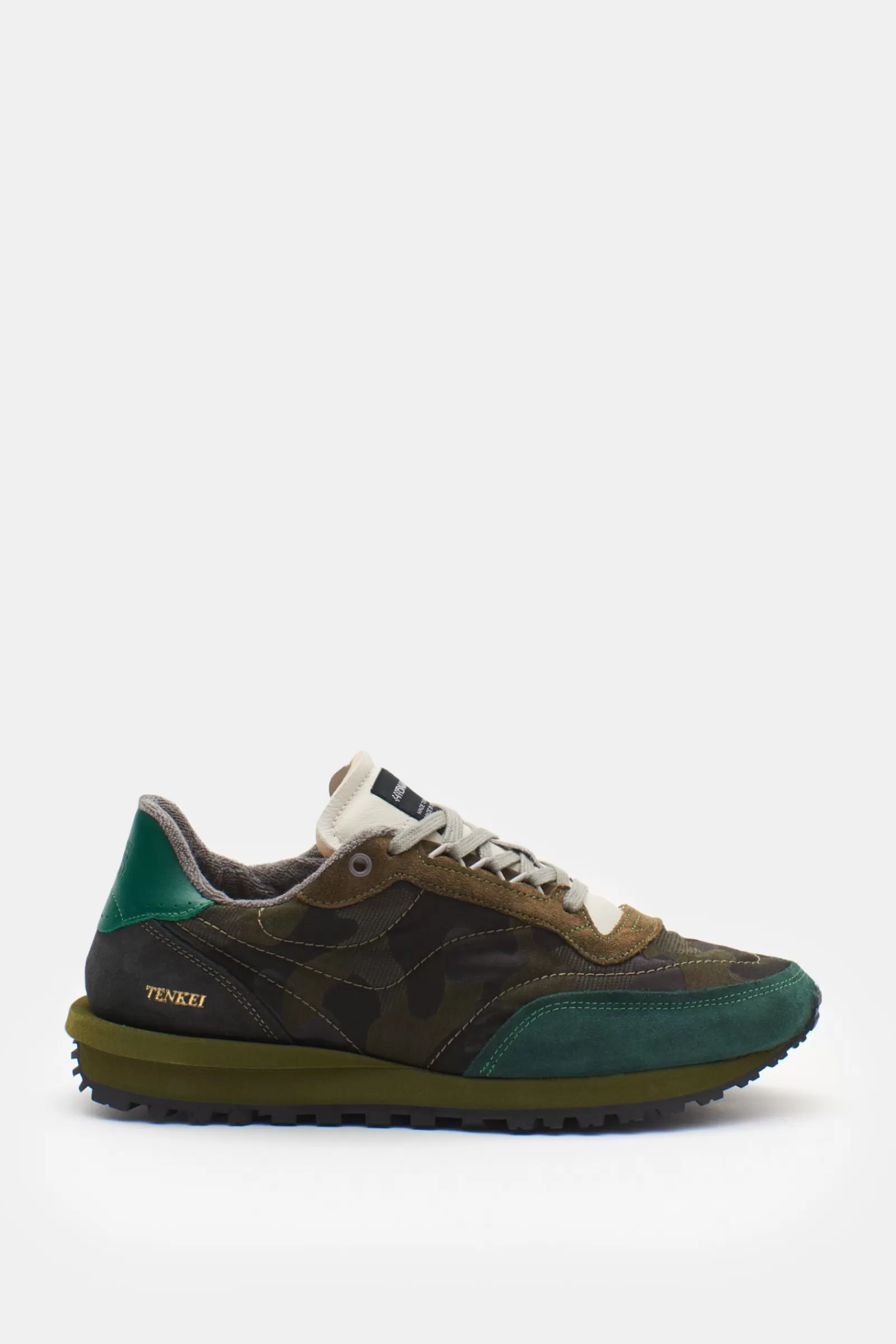 Sneaker 'Tenkei Track Editon' Oliv/Grun/Khaki Gemustert^Hidnander Store