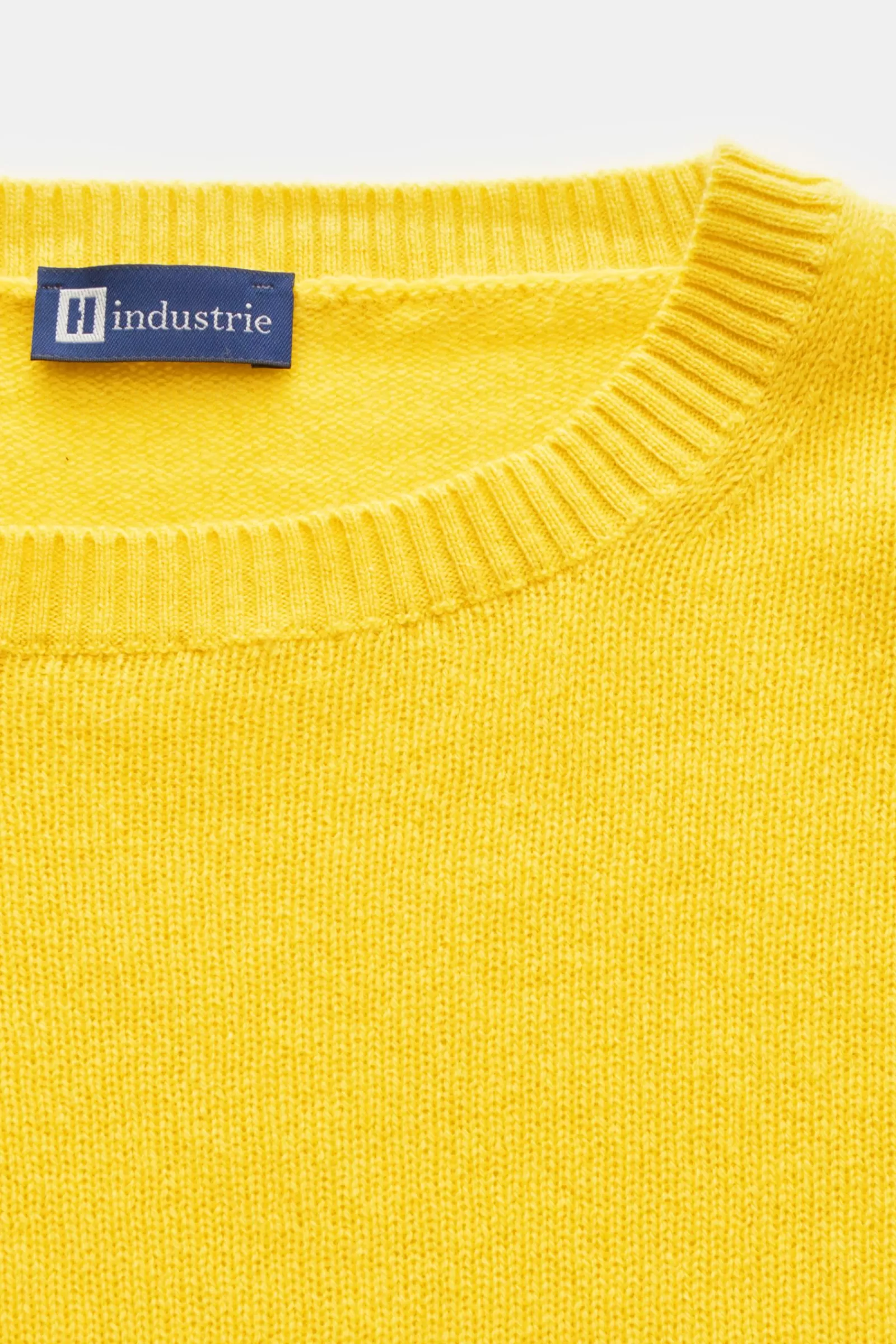 Hindustie Cashmere Crew Neck Jumper Light Yellow^Hindustrie Store