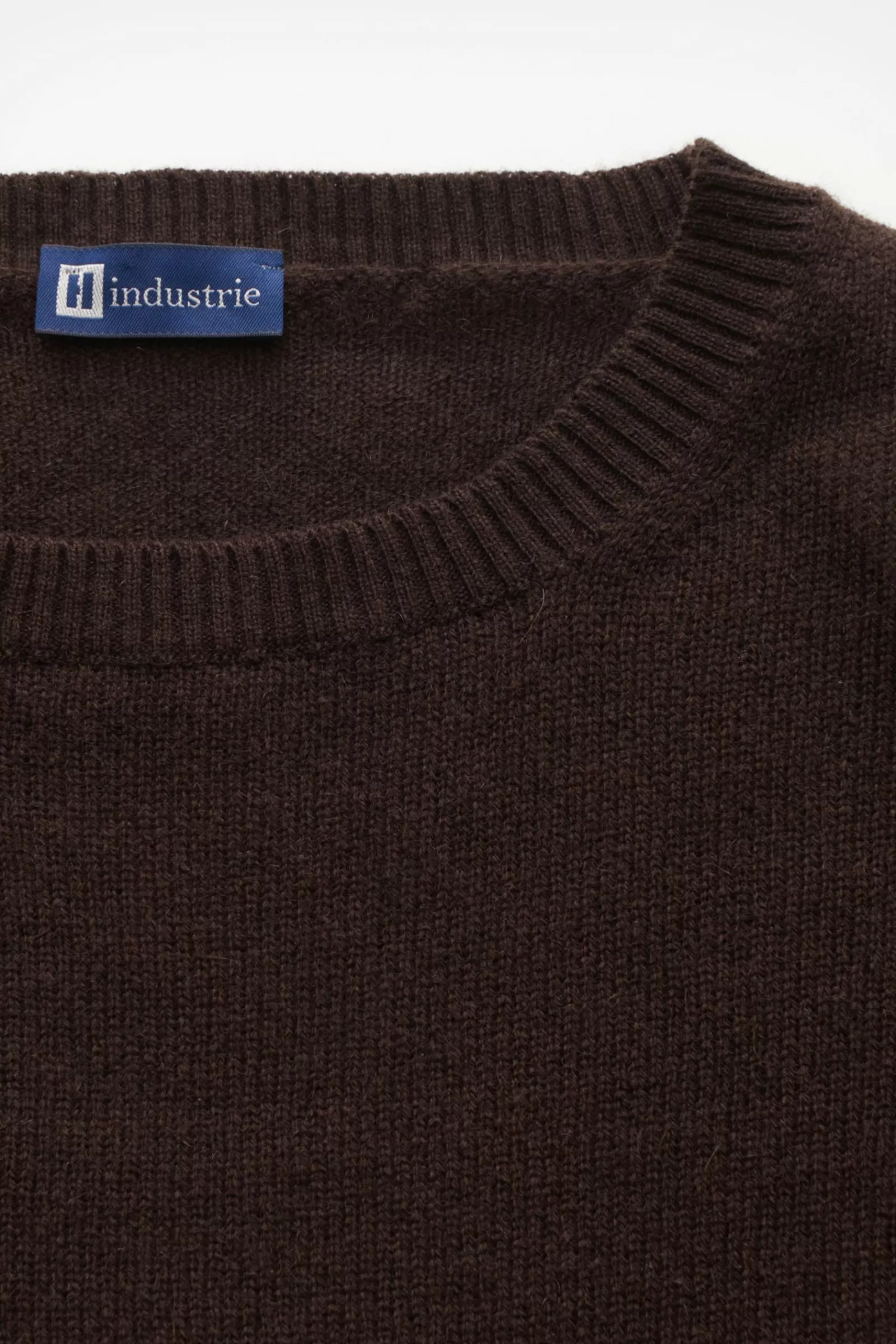 Cashmere Crew Neck Jumper Dark Brown^Hindustrie Store