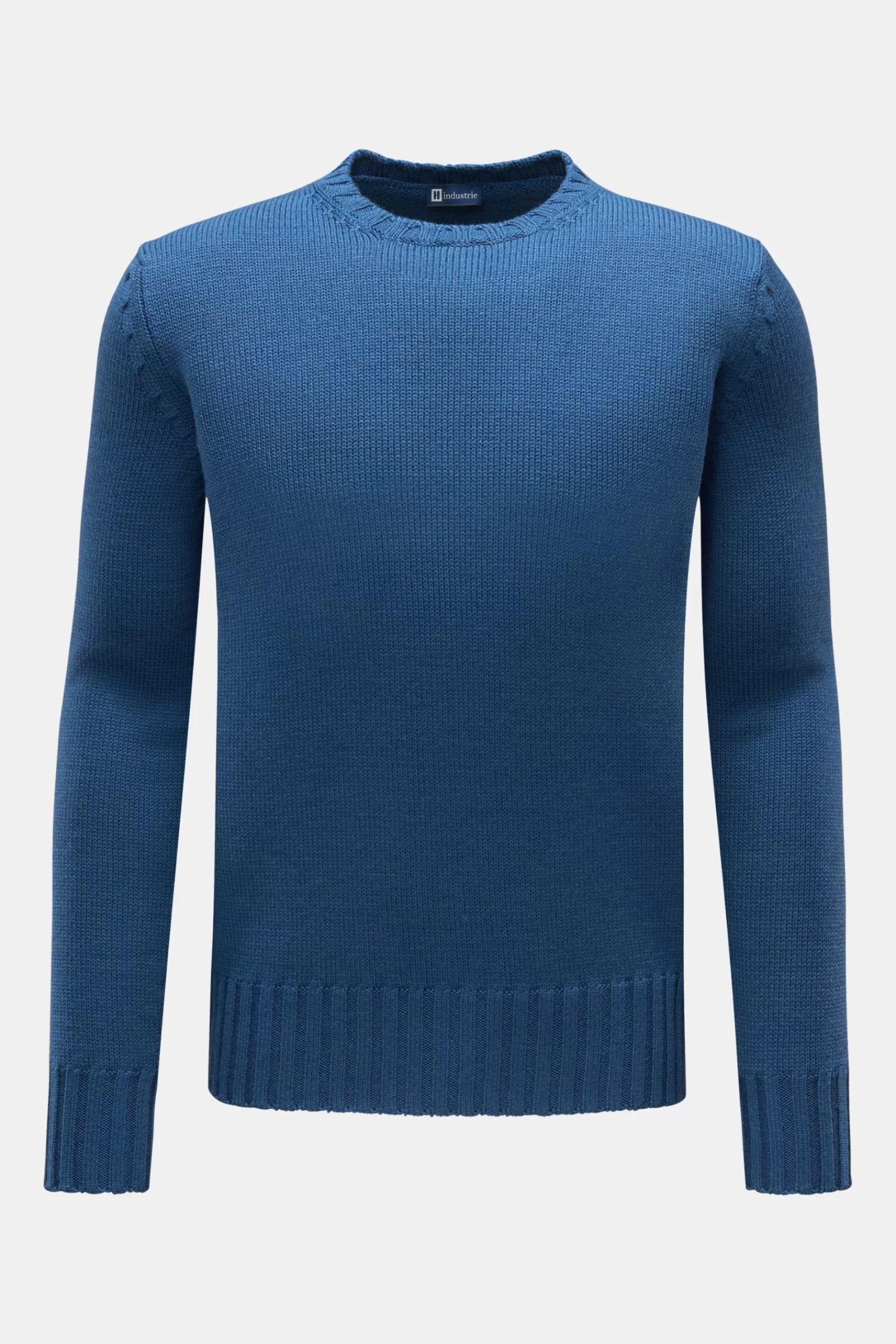 Merino Crew Neck Jumper Blue^Hindustrie Sale