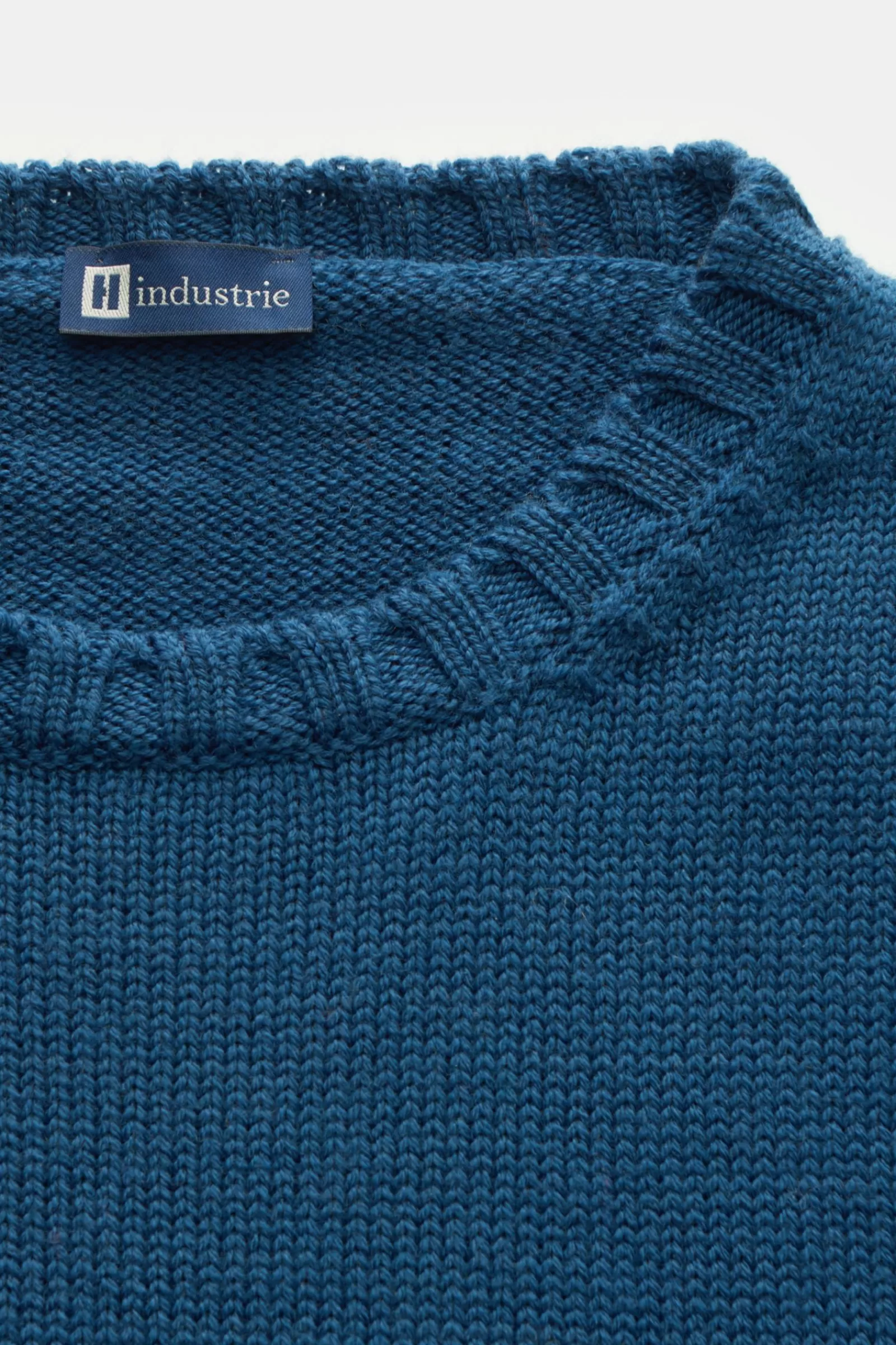 Merino Crew Neck Jumper Blue^Hindustrie Sale