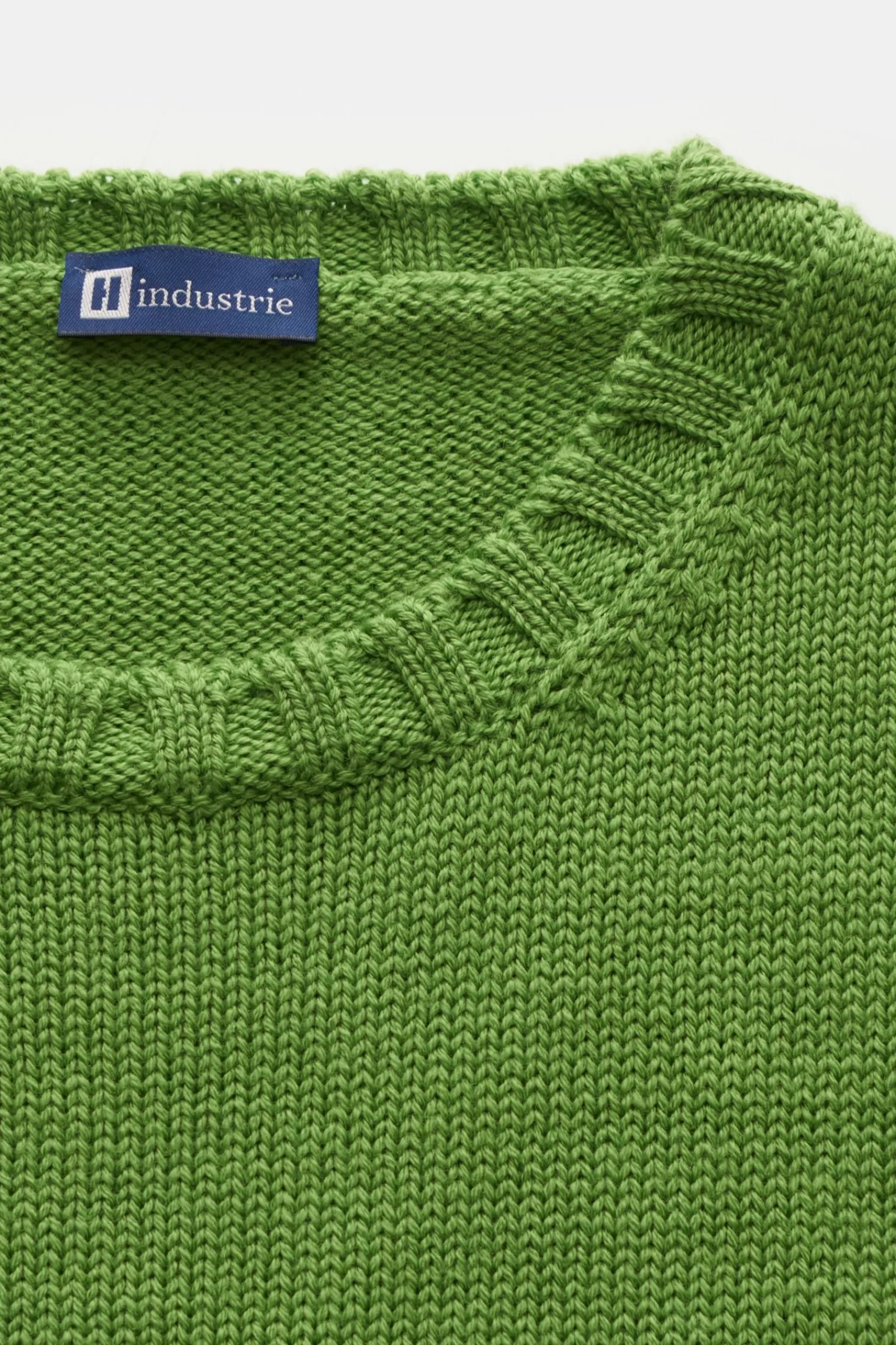 Merino Crew Neck Jumper Green^Hindustrie Hot