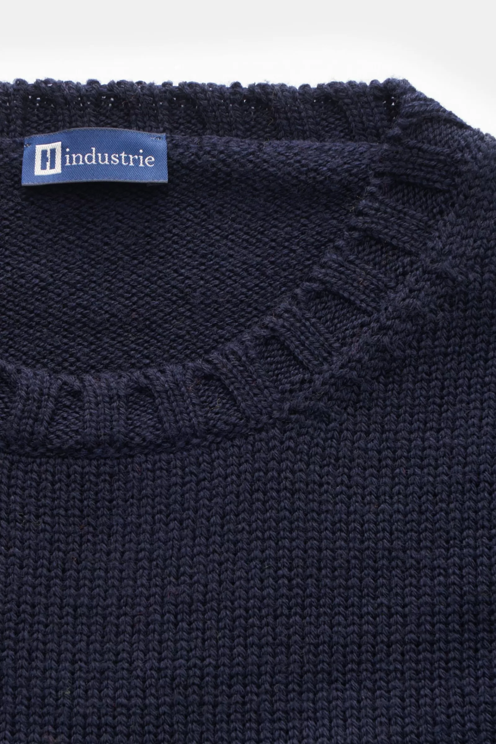 Merino Crew Neck Jumper Navy^Hindustrie Fashion