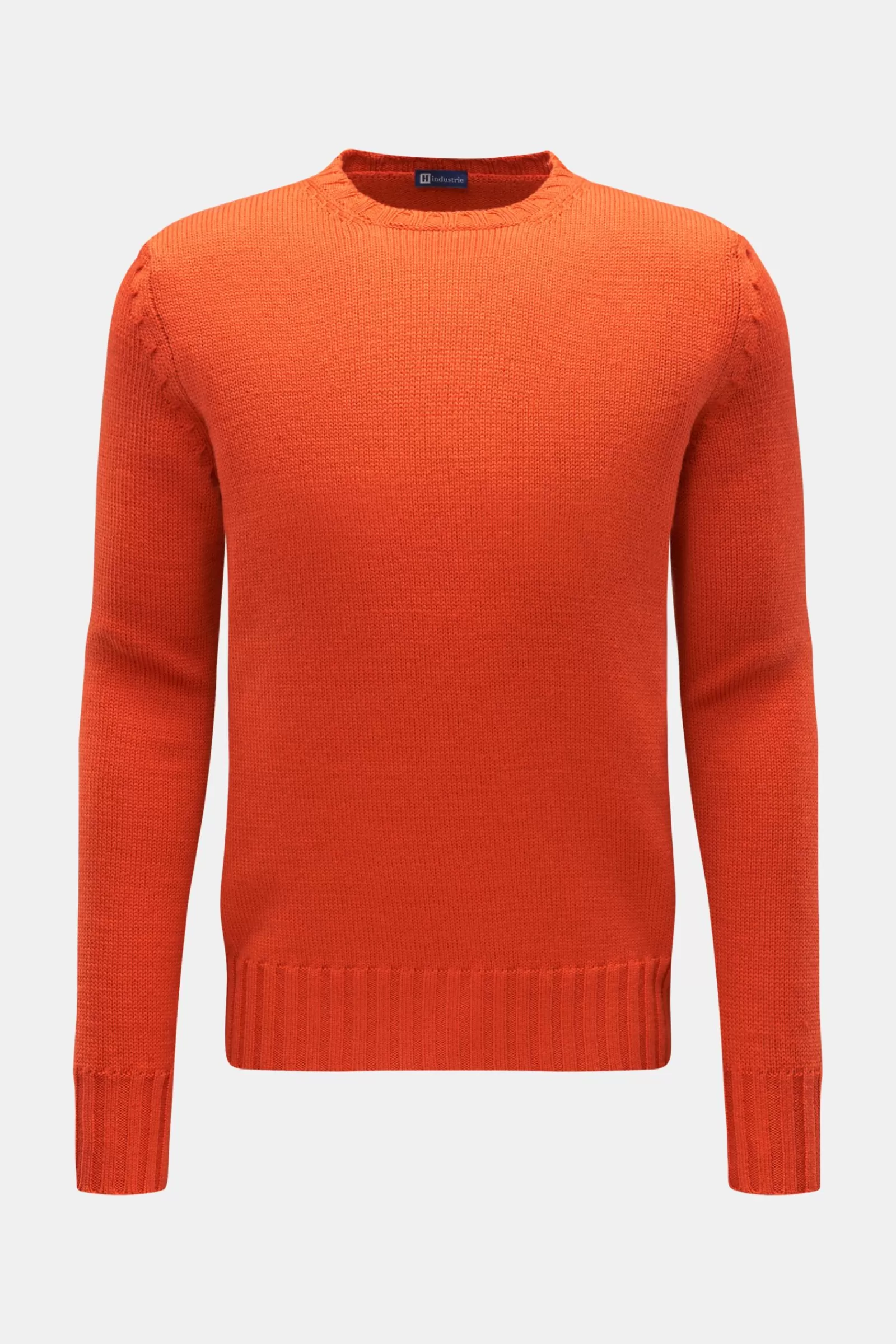 Merino Crew Neck Jumper Orange^Hindustrie Cheap