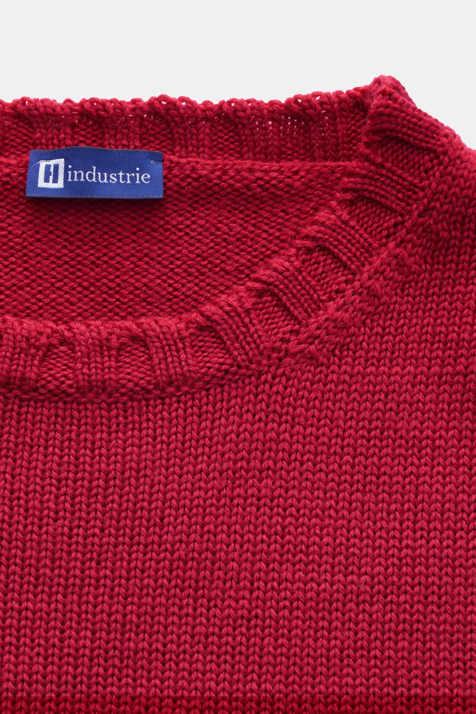 Merino Crew Neck Jumper Red^Hindustrie Best Sale