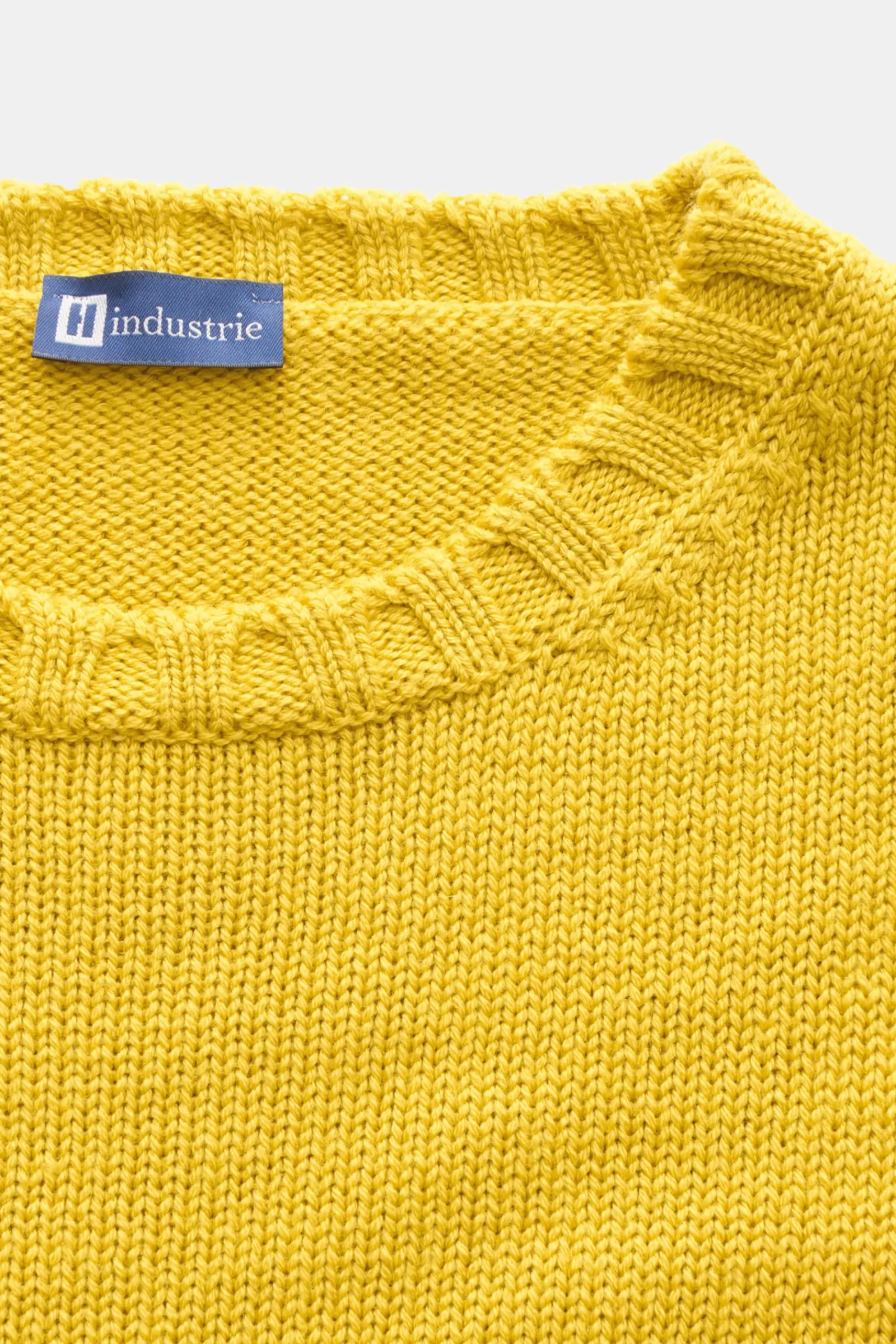 Merino Crew Neck Jumper Yellow^Hindustrie Online