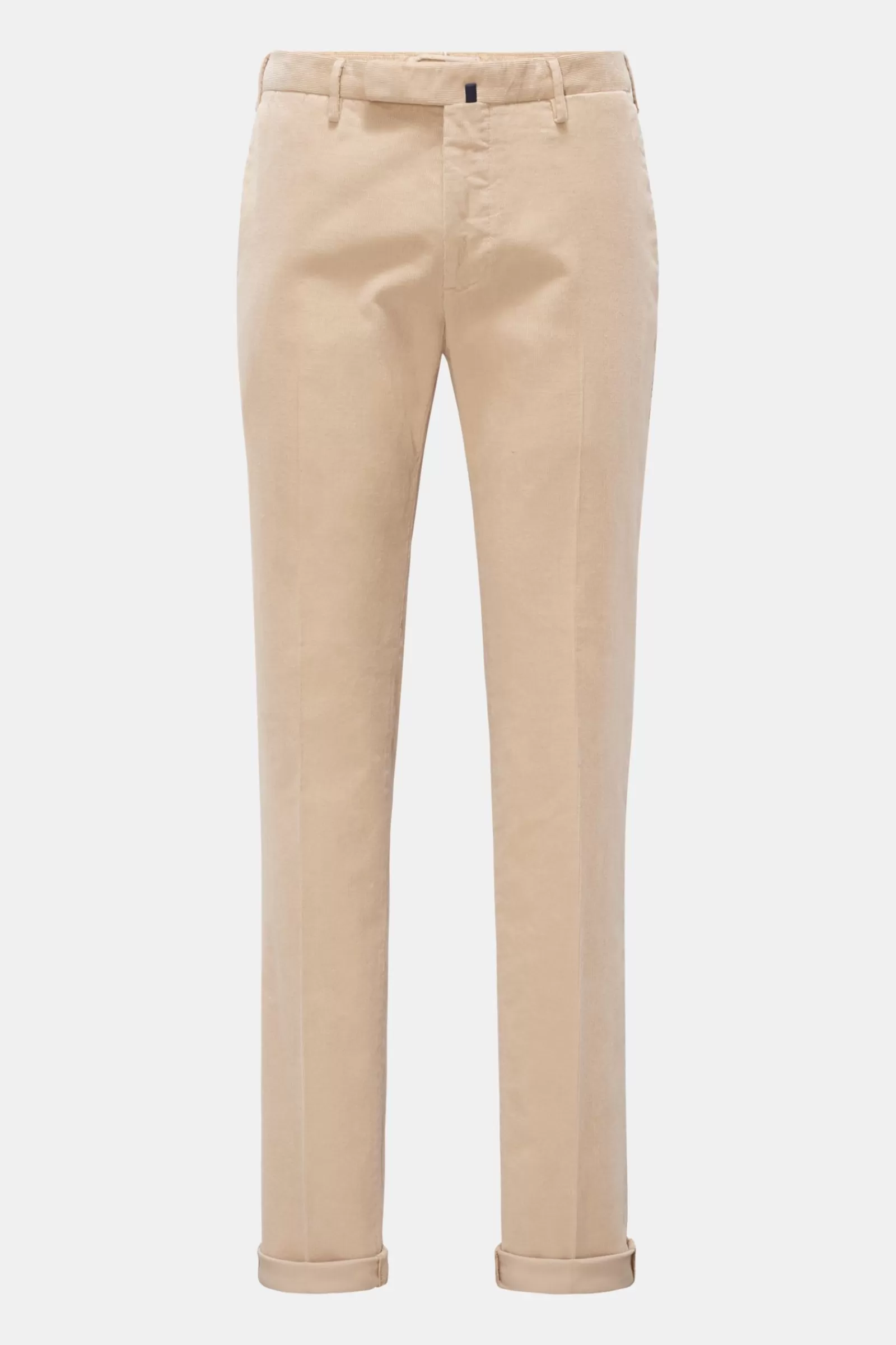 Corduroy Trousers Beige>Incotex Fashion