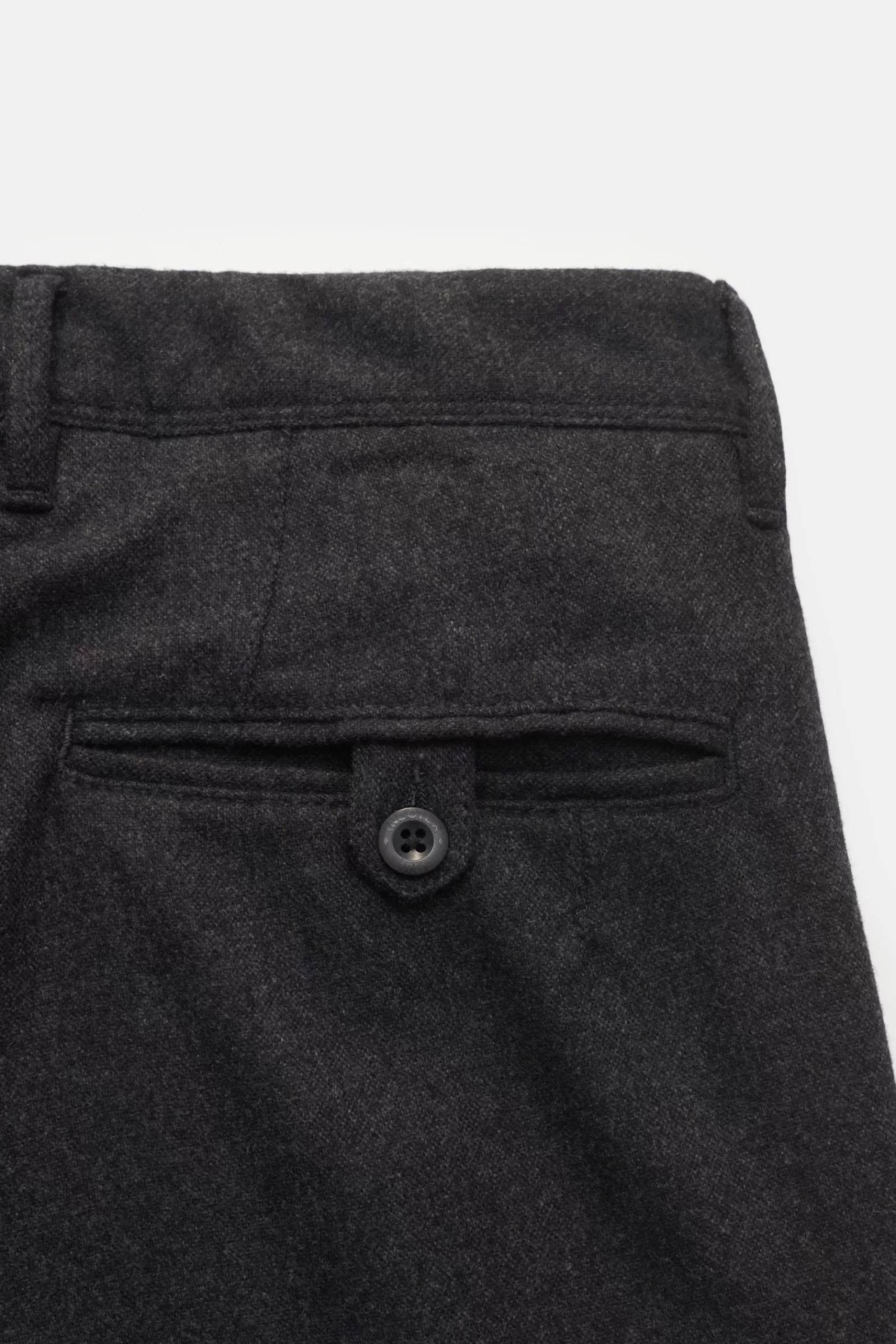 Flannel Trousers Anthracite>Incotex Slacks New