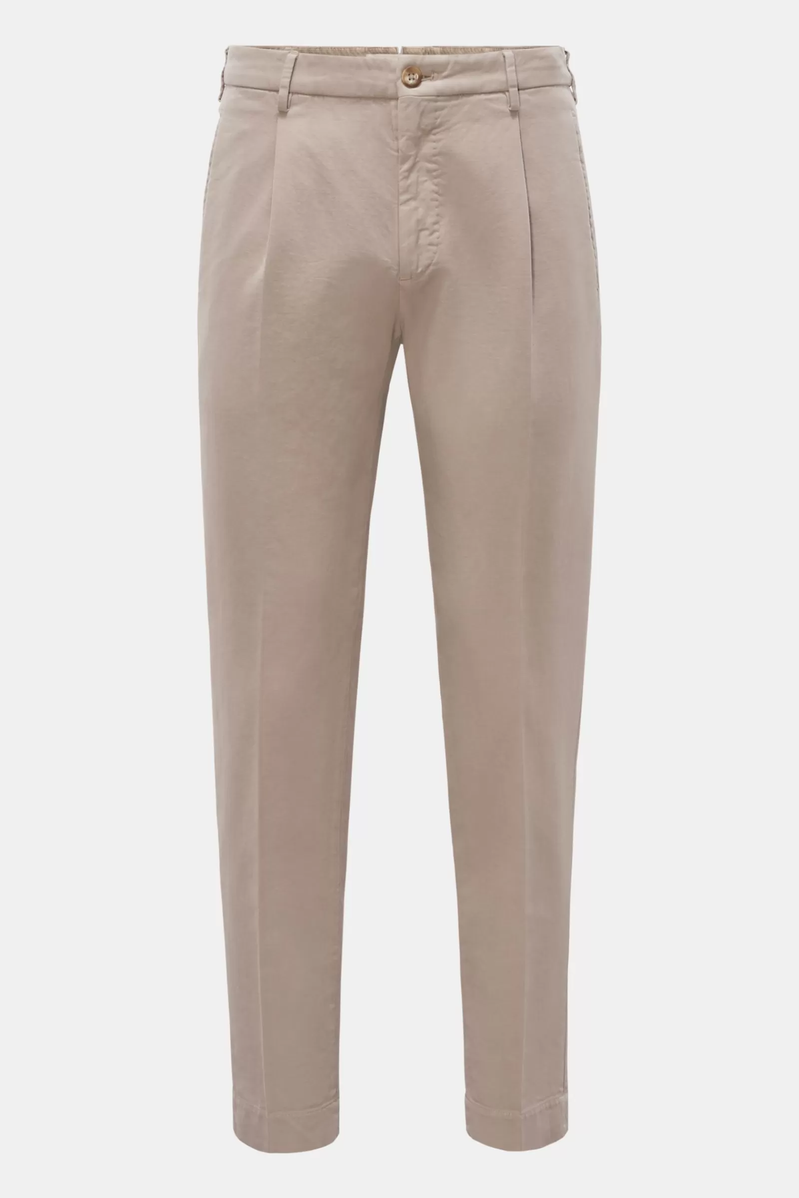 Trousers 'Tapered Fit' Beige>Incotex Hot