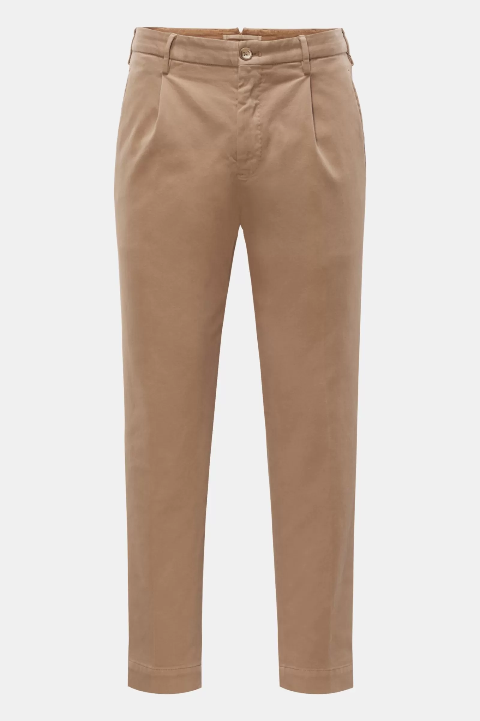 Trousers 'Tapered Fit' Light Brown>Incotex Best Sale