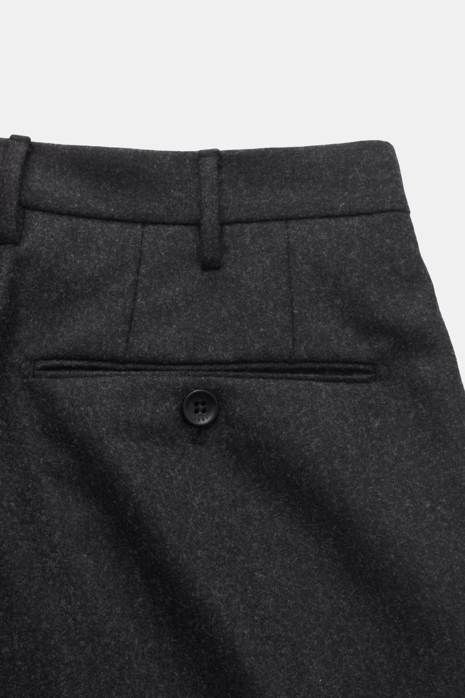 Wool Trousers 'slim Fit' Anthracite>Incotex Outlet