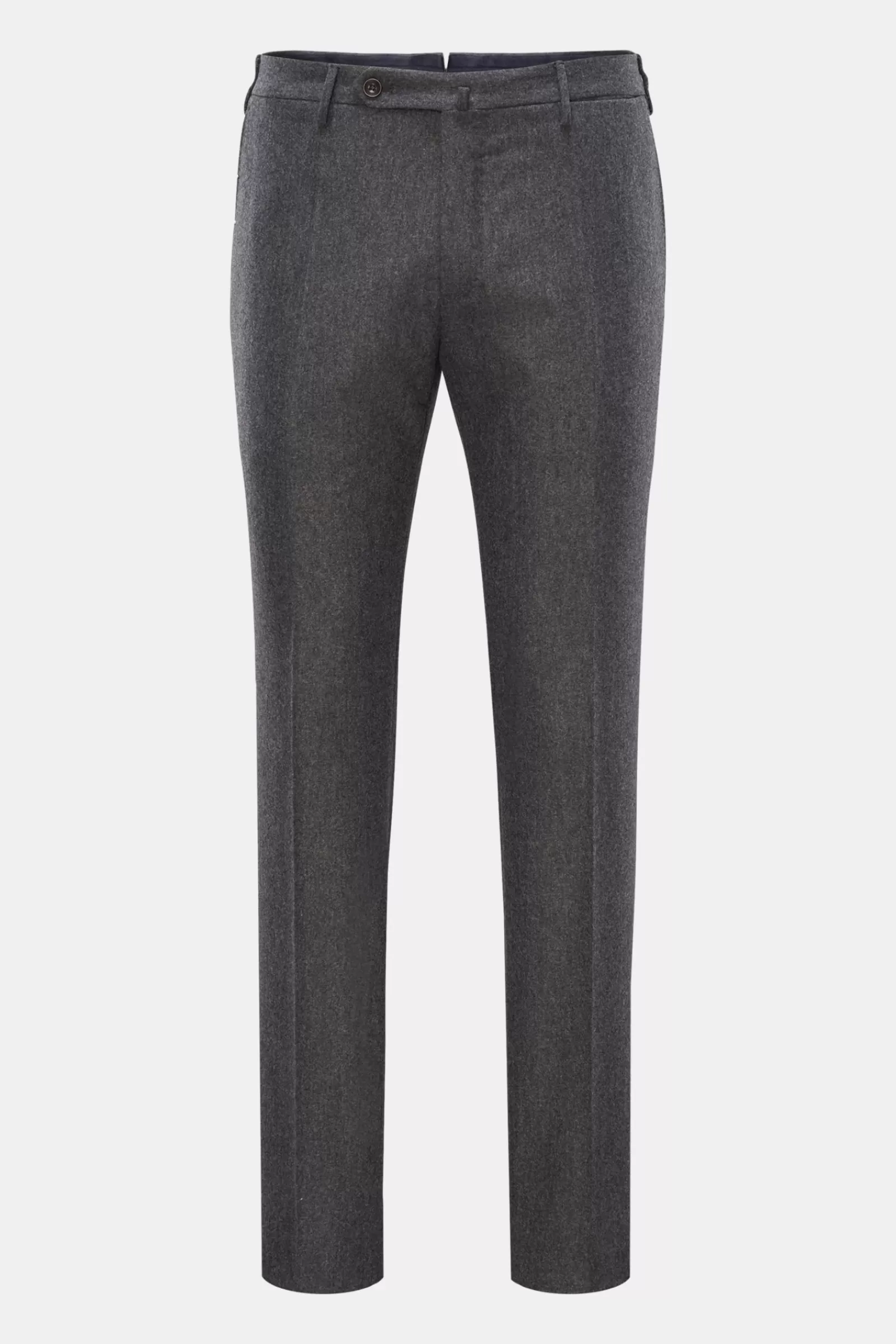 Wool Trousers 'slim Fit' Dark Grey>Incotex Fashion